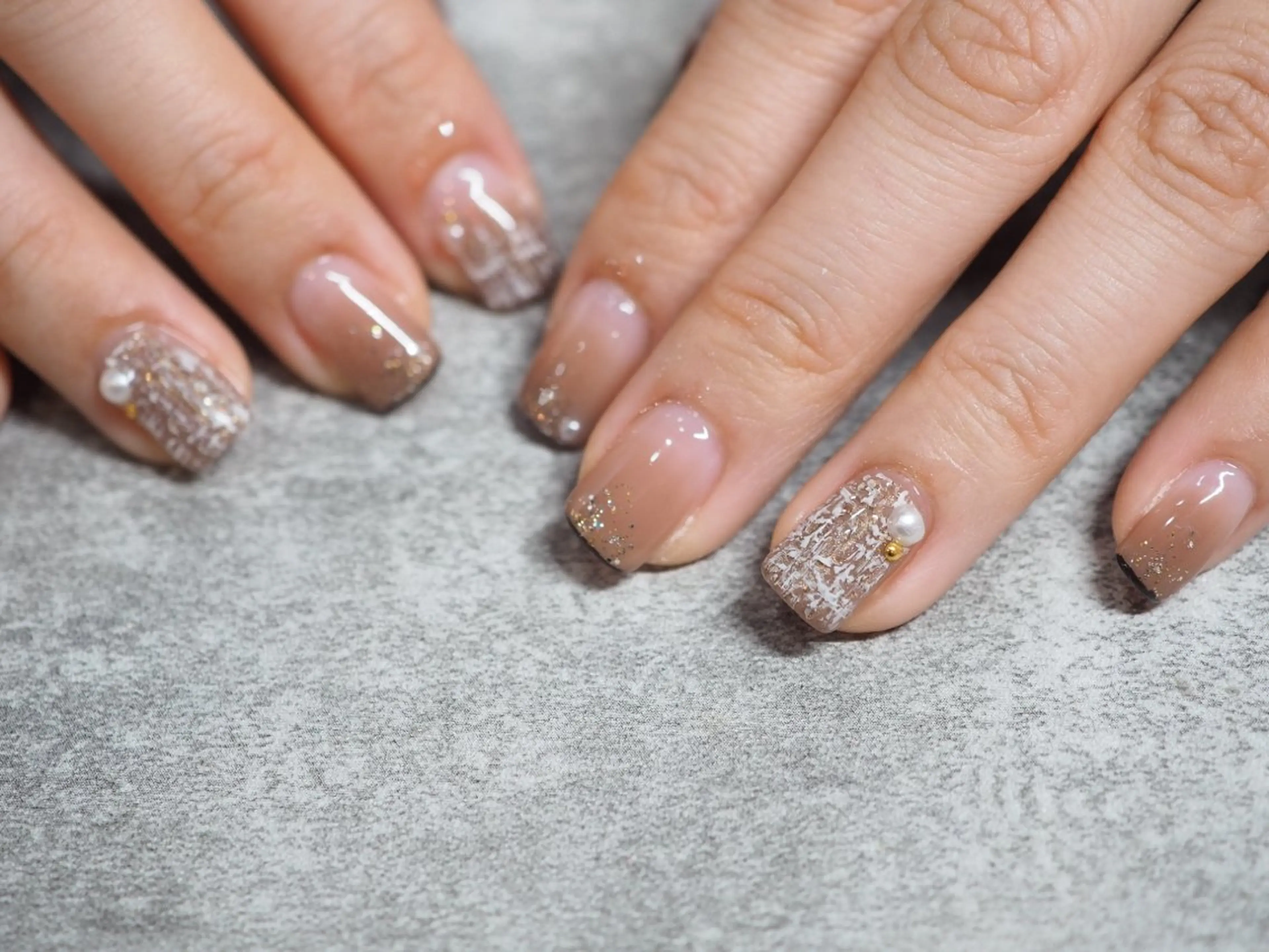 ネイル ツイードネイル ハンドネイル glaNje部谷 (オーナー)のネイルデザイン