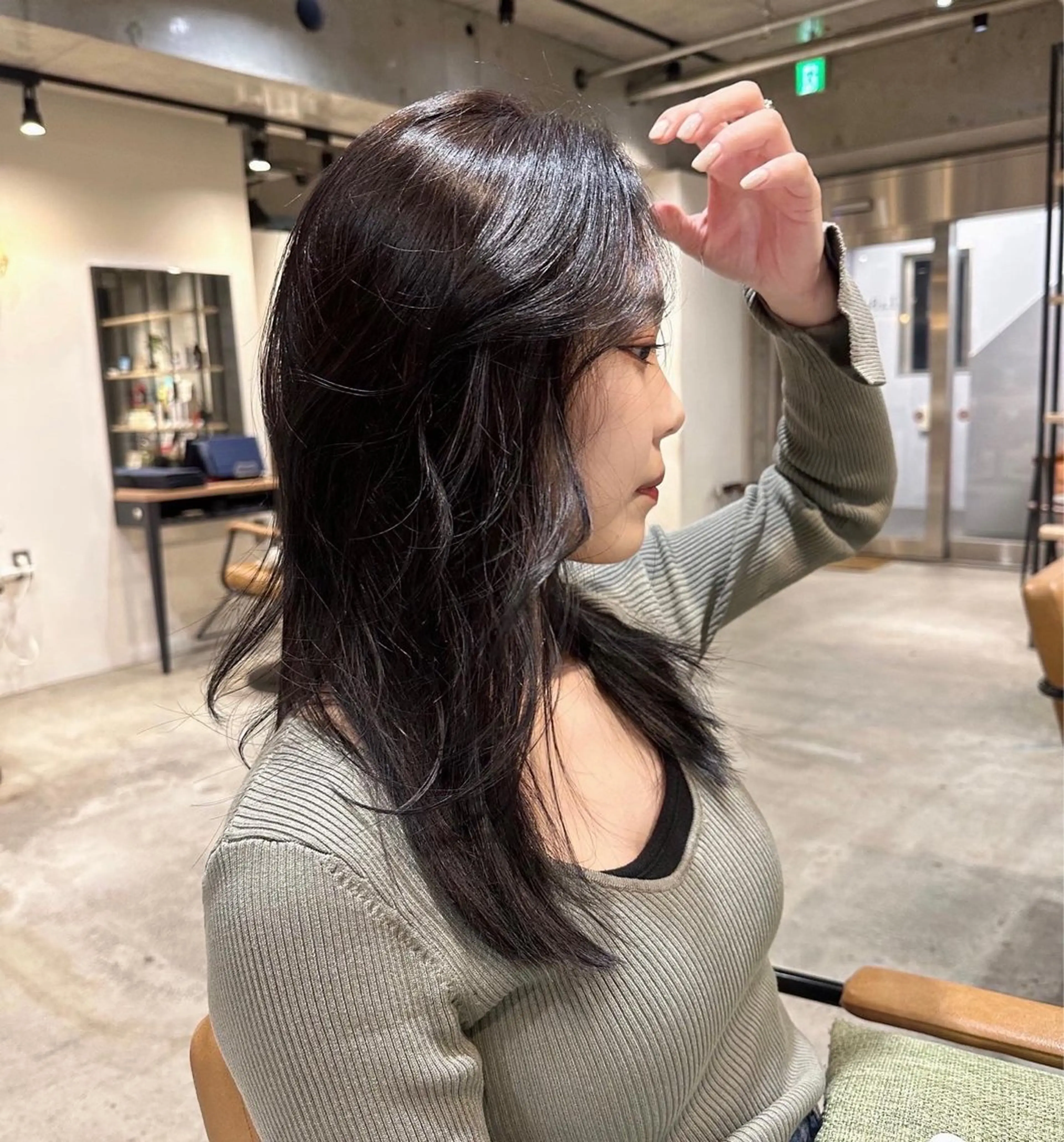 カラー 韓国レイヤー・ボブ/ 暖色⭐️優香⭐️のヘアスタイル