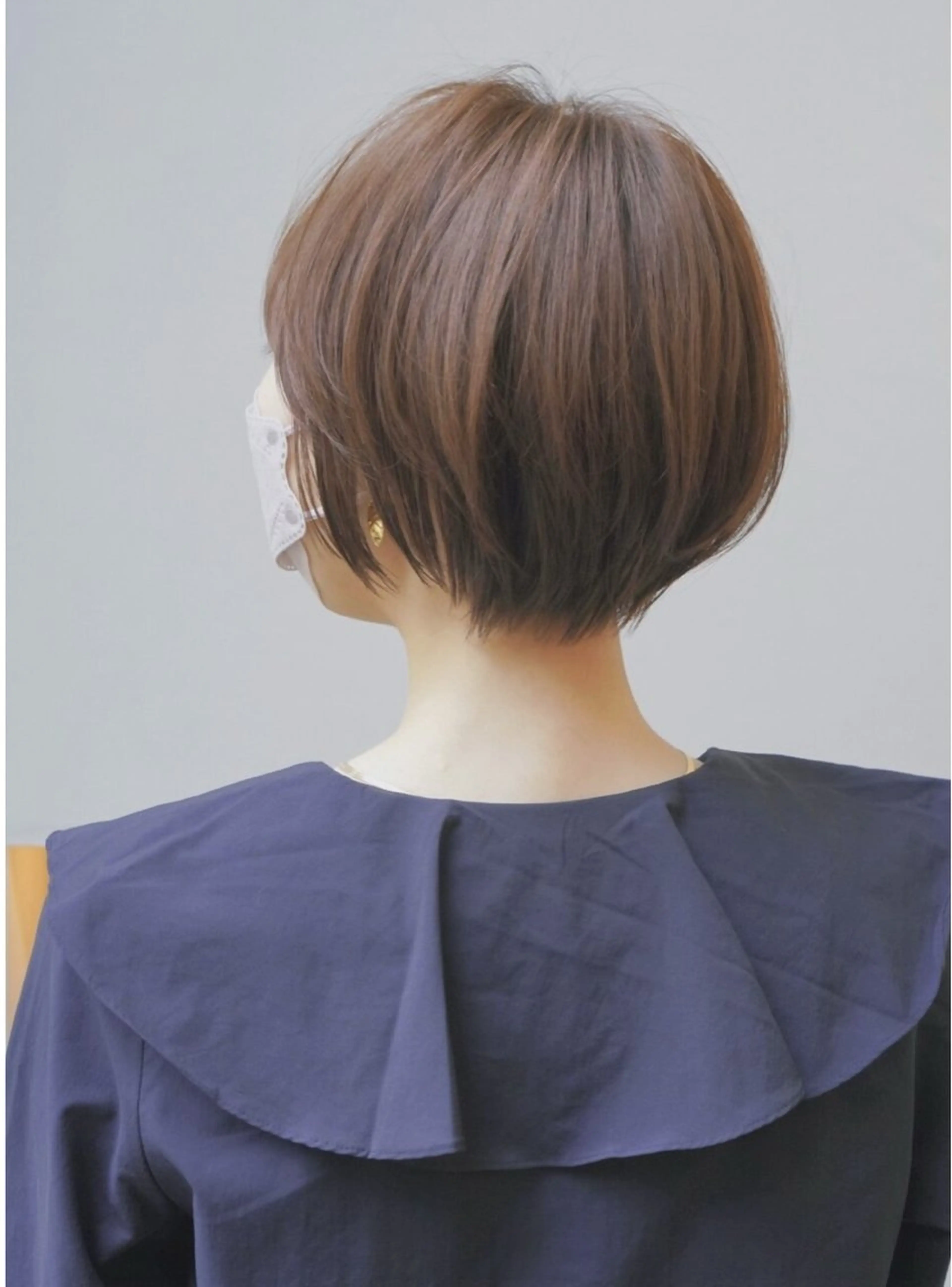 ショート カラー ベージュカラー ブラウンカラー ブラウンベージュ ヘアカラー 立川艶髪カラーと映画 美容師YUJIのヘアスタイル