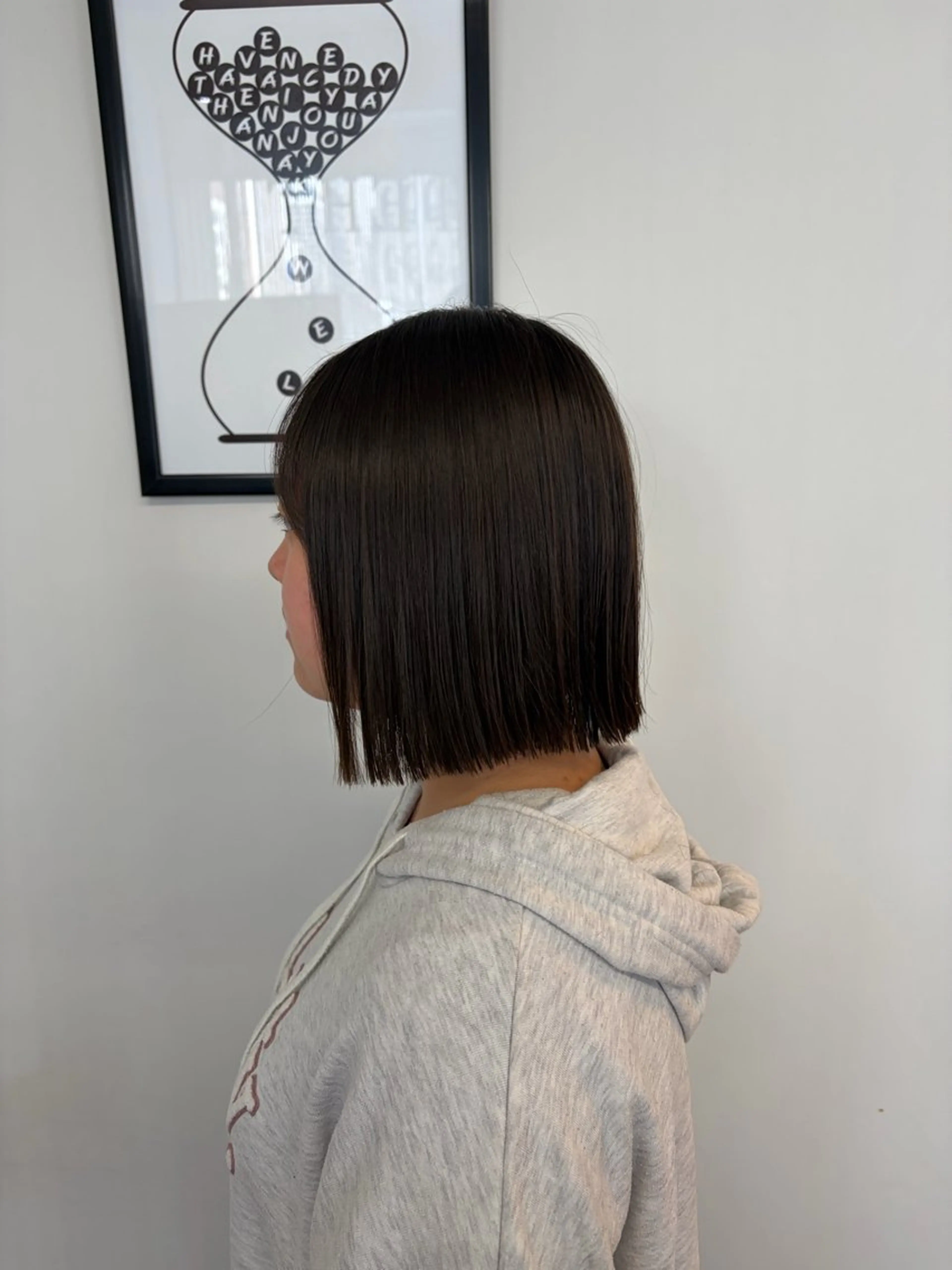 ショート 切りっぱなしボブ ボブ 堀川 なつみのヘアスタイル