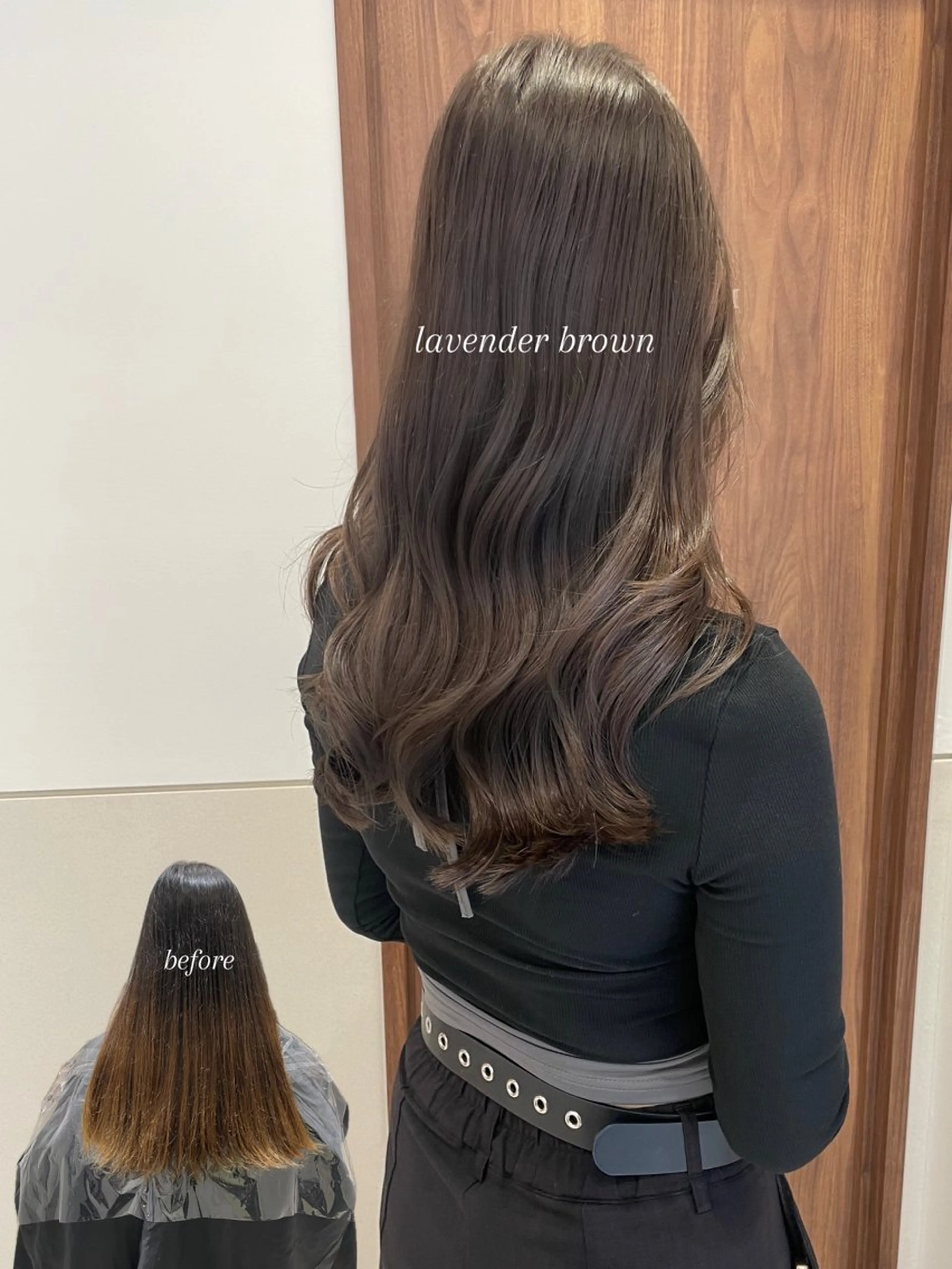 ロング カラー ブラウンカラー 透明感カラー ラベンダーカラー 岩田菜央 《武蔵小杉》のヘアスタイル