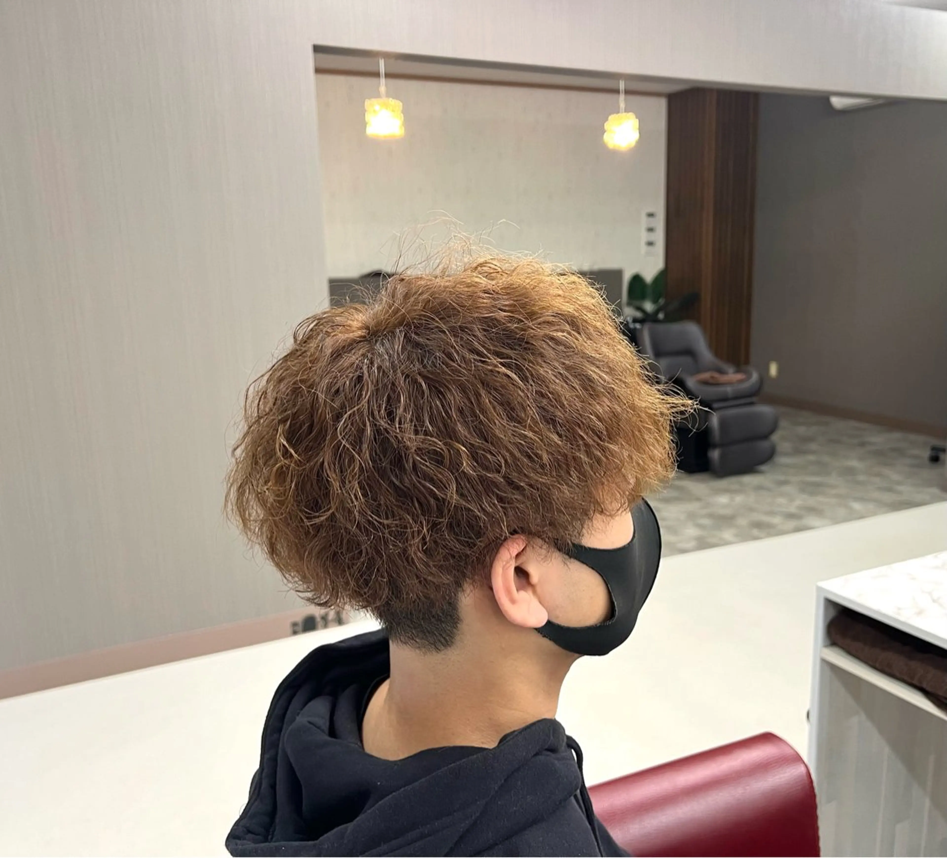 ショート パーマ メンズ 波巻きパーマ KEN 🌟のヘアスタイル