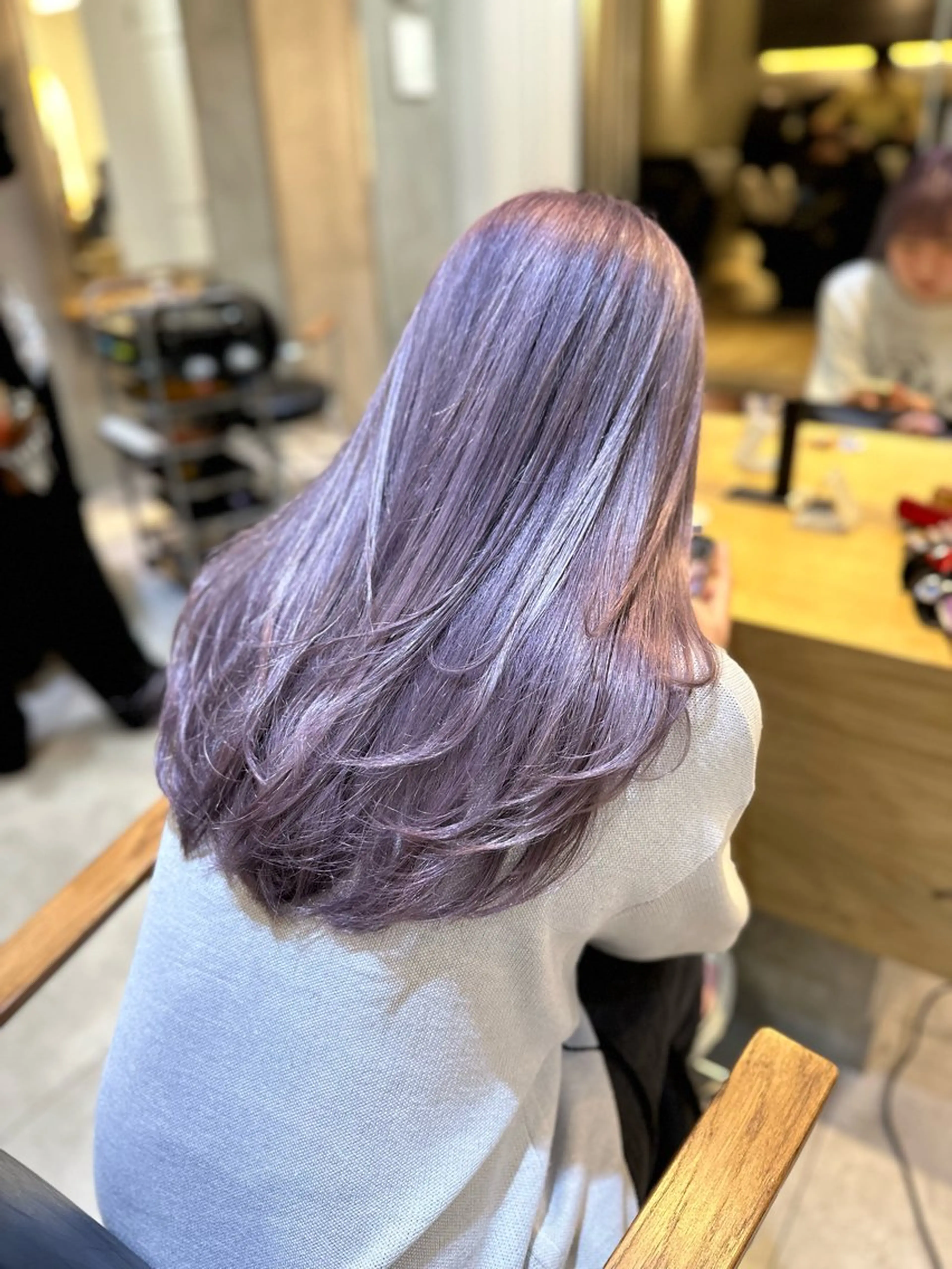 ロング レイヤーカット カット トリートメント 美髪矯正💎副店長 💎ミツキのヘアスタイル
