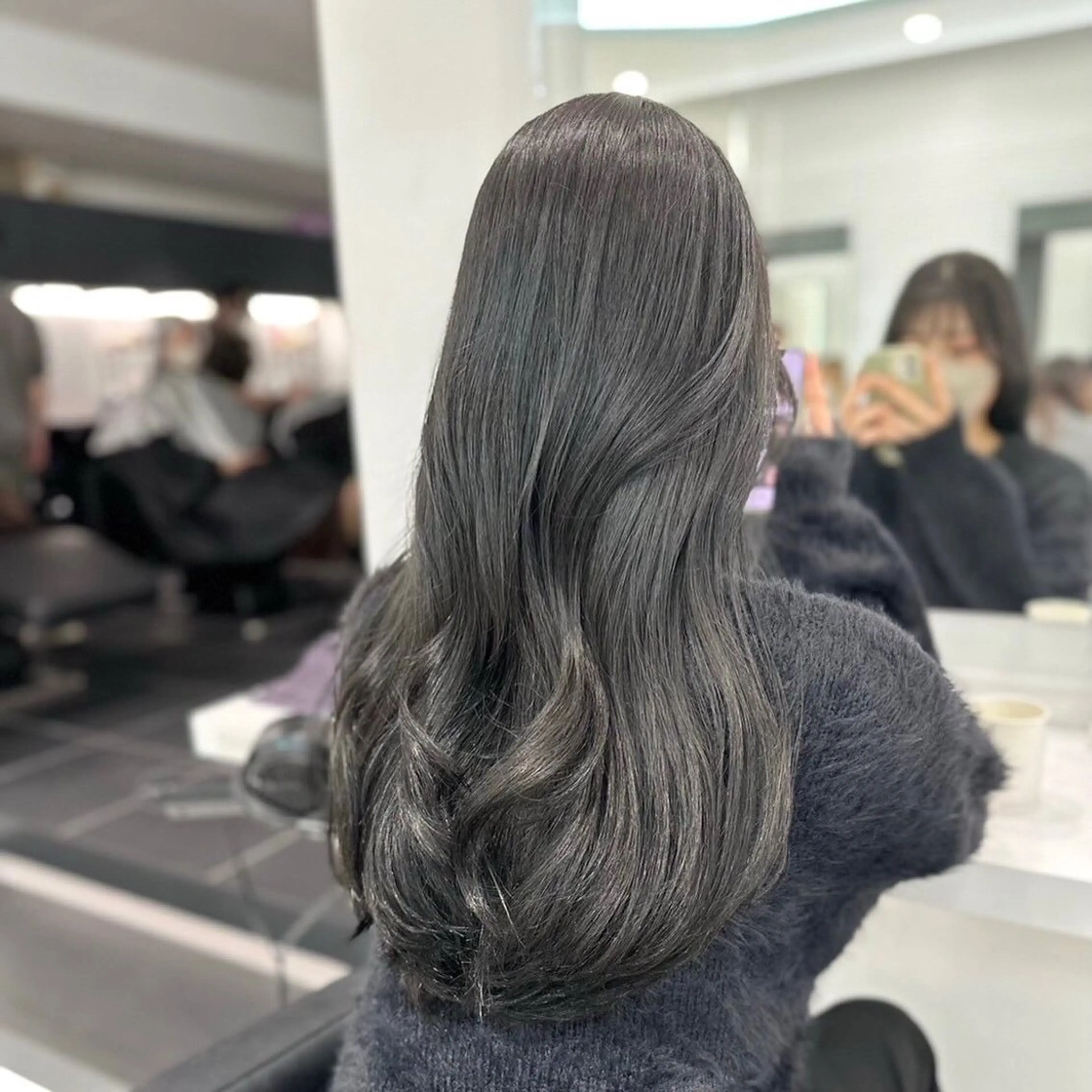 ロング カラー ヘアカラー kaho透明感/ 艶カラー💜🫧のヘアスタイル
