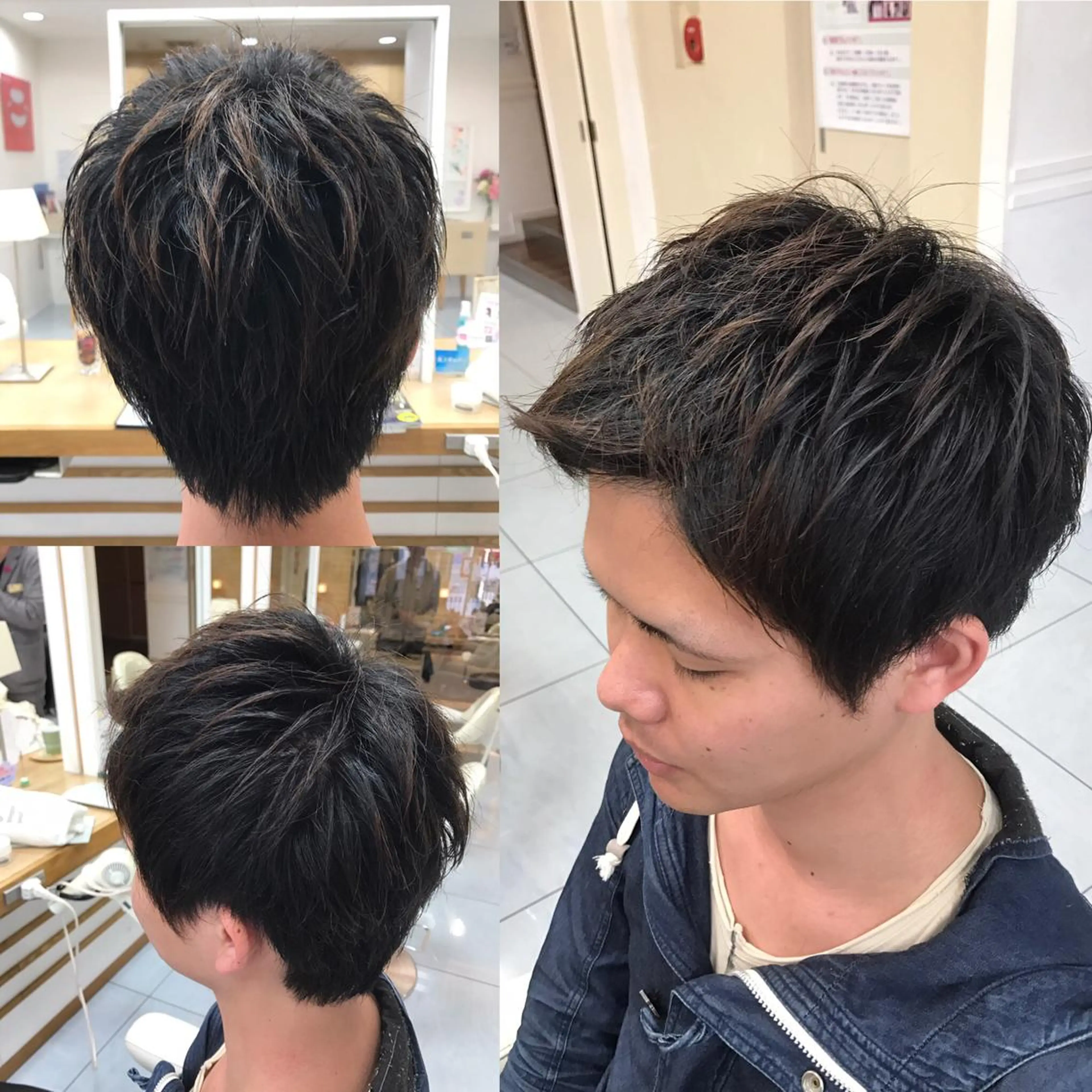 カラー メンズ 縮毛/レイヤー 韓国/橋口のヘアスタイル