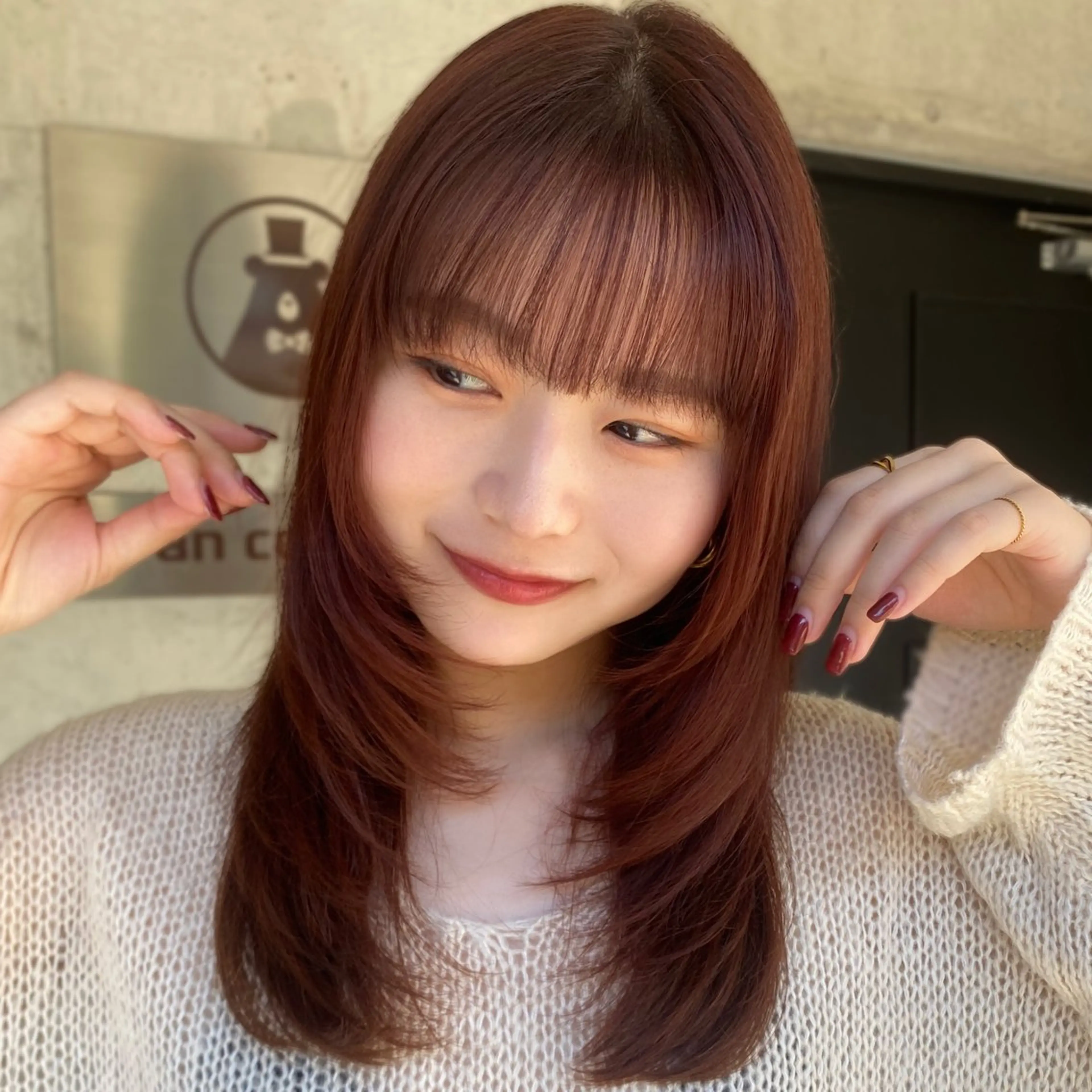 ミディアム カラー レイヤーカット 似合わせカット カット トリートメント shiori/暖色/ レイヤー/似合わせのヘアスタイル