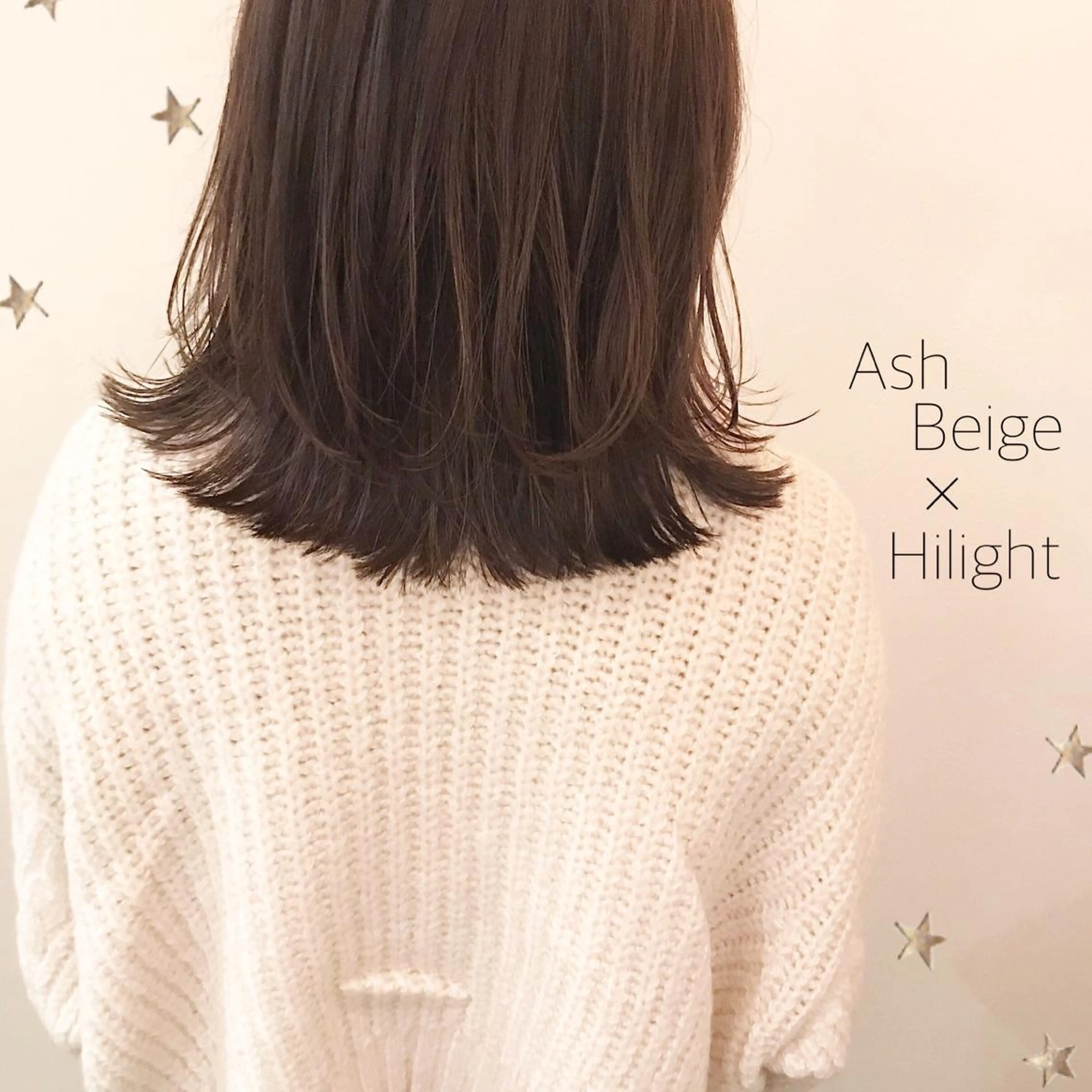 ミディアム カラー 市川 千夏のヘアスタイル