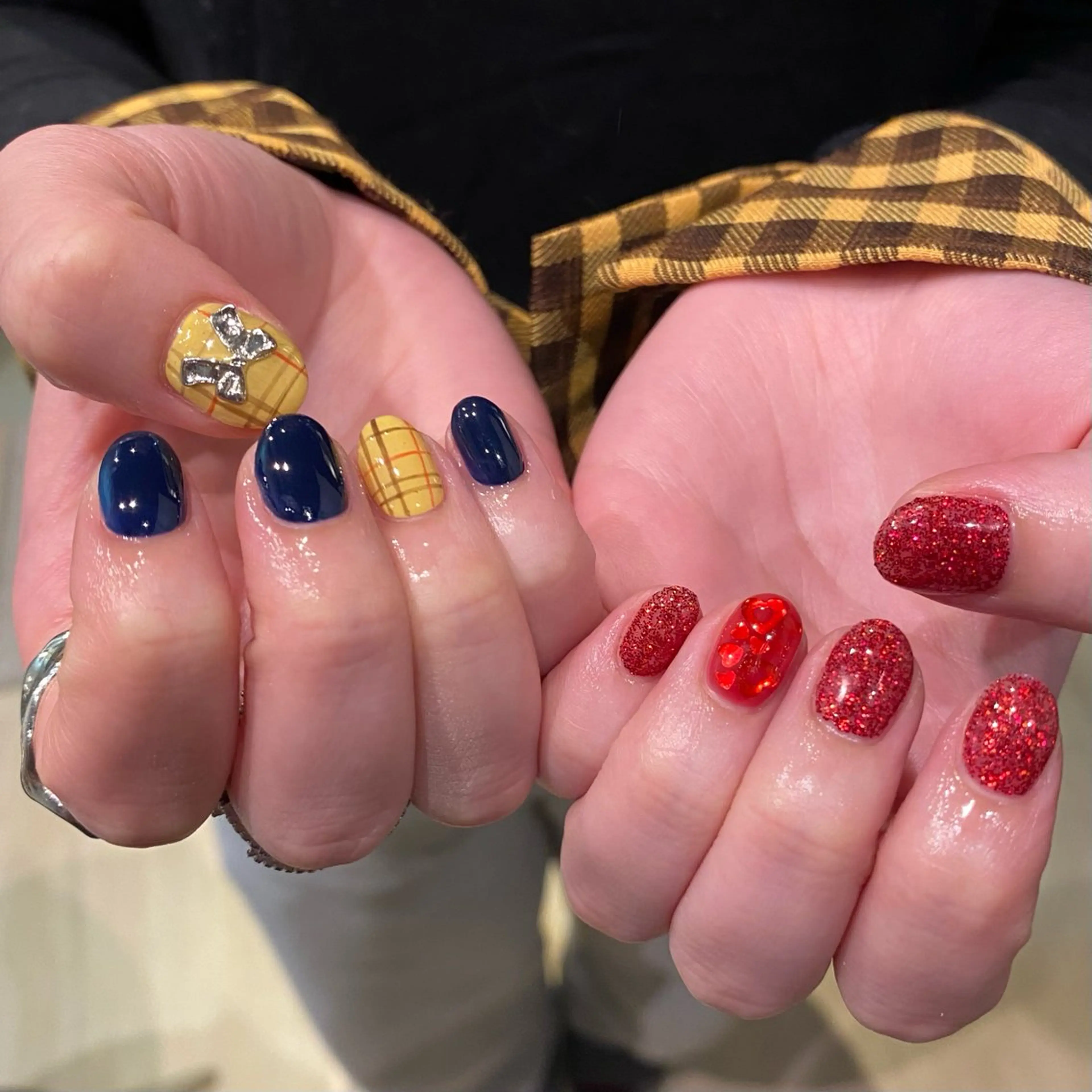 ネイル ハート ハンドネイル ecrin エクラン maiのネイルデザイン