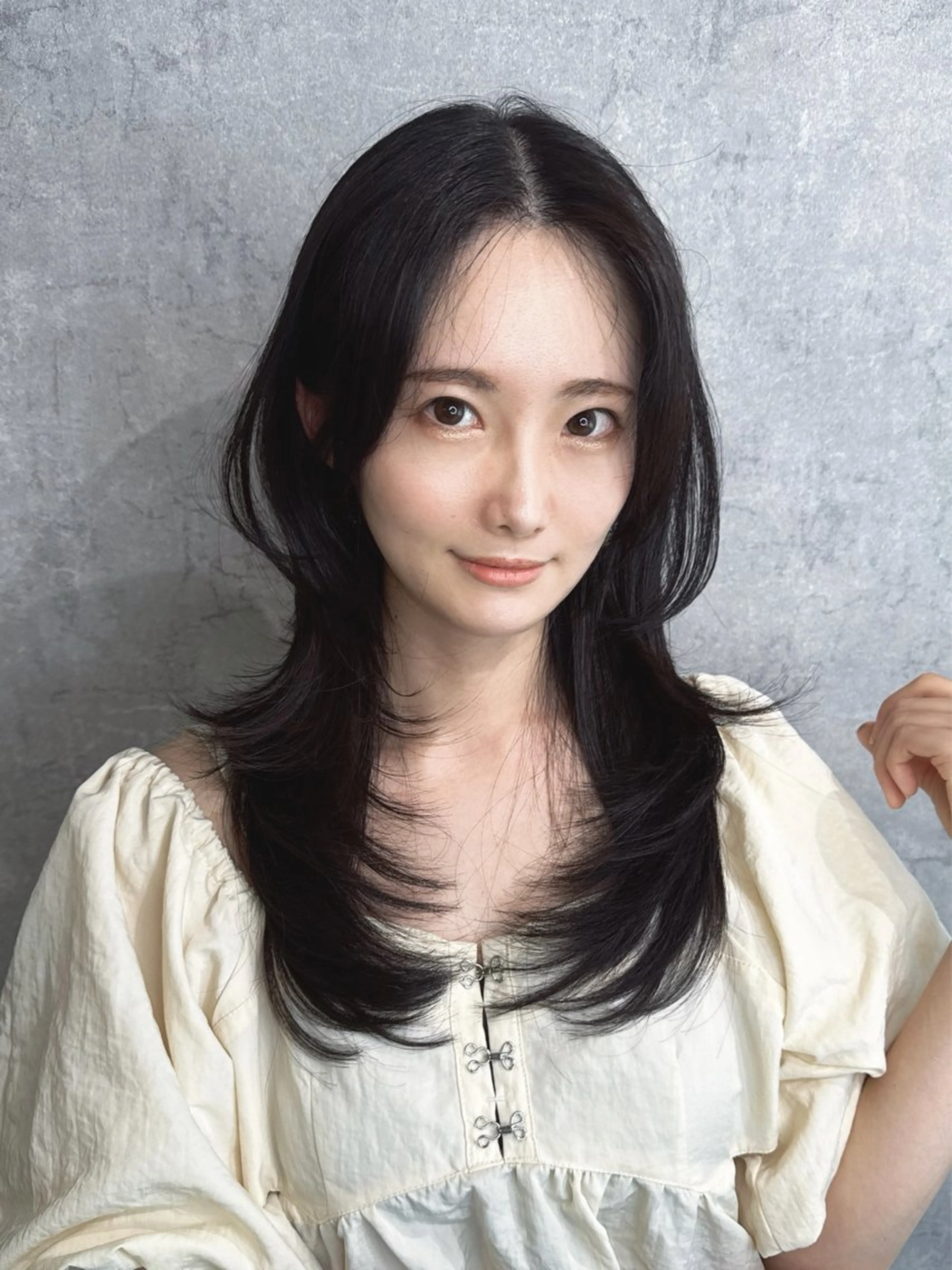 セミロング トレンド韓国レイヤー 🇰🇷のんのヘアスタイル