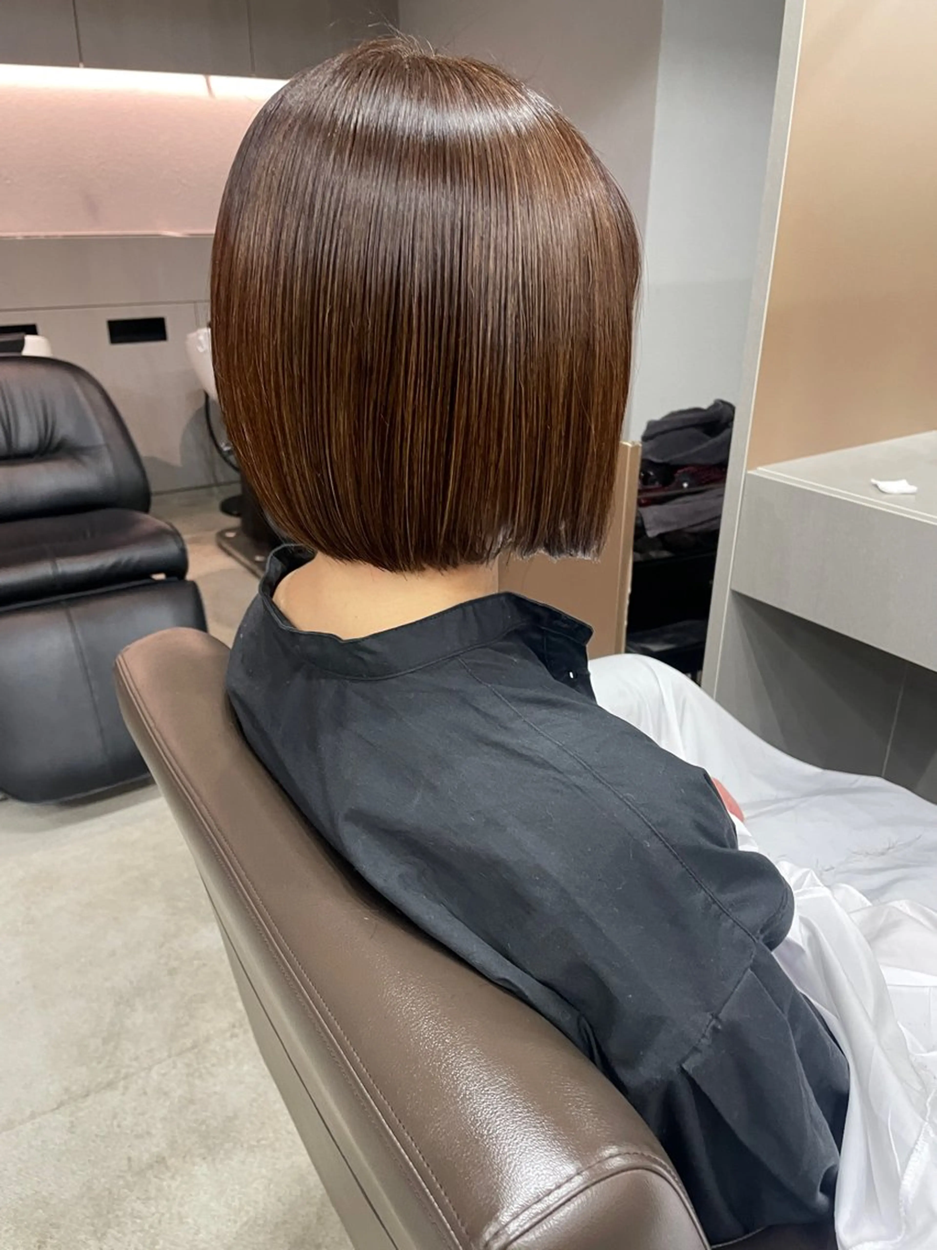 ミディアム カラー カット ヘアカラー トリートメント 表参道🌿赤み消し カラー/チナツのヘアスタイル