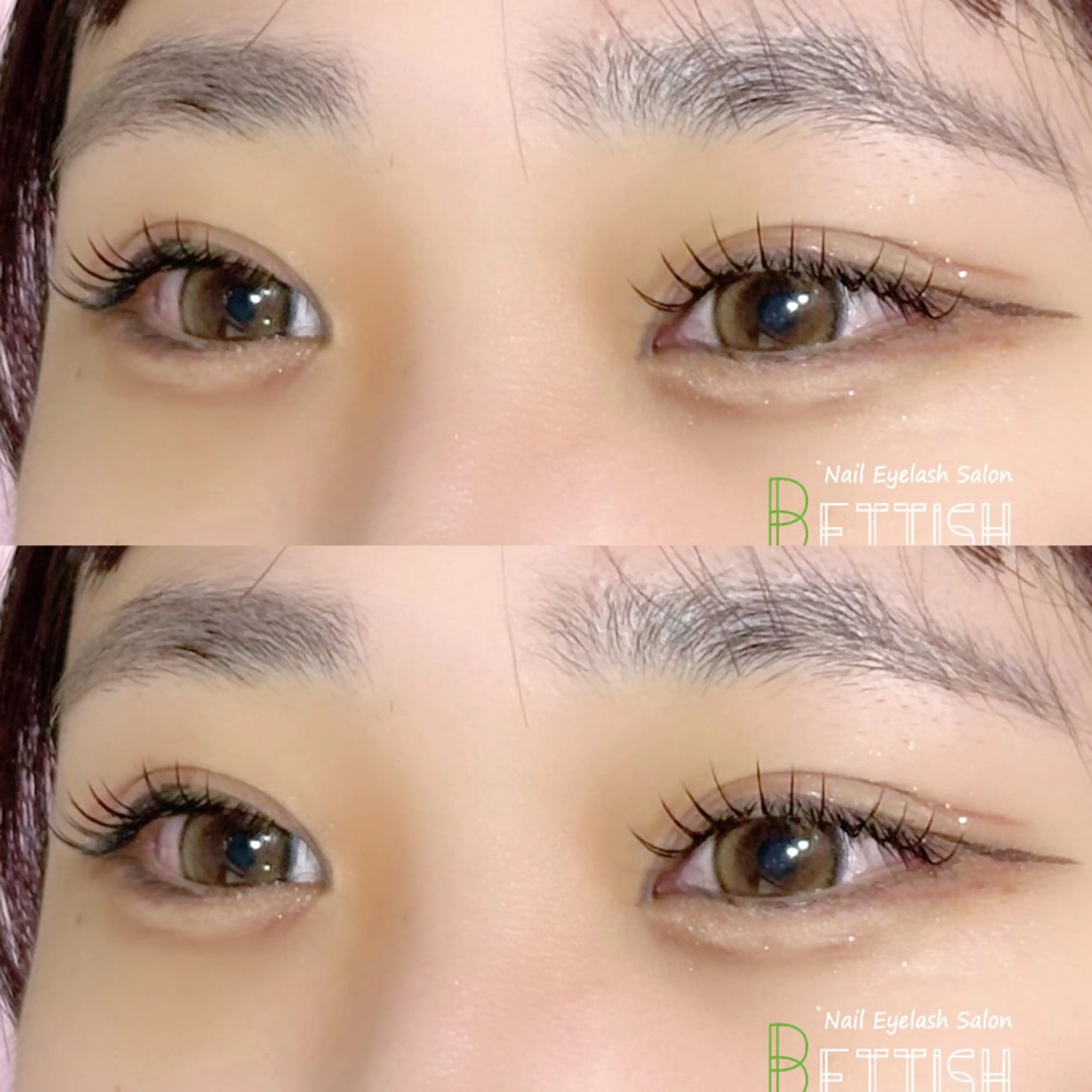 マツエク・マツパ フラットラッシュ BETTISH🩵 SERIのマツエク・マツパデザイン