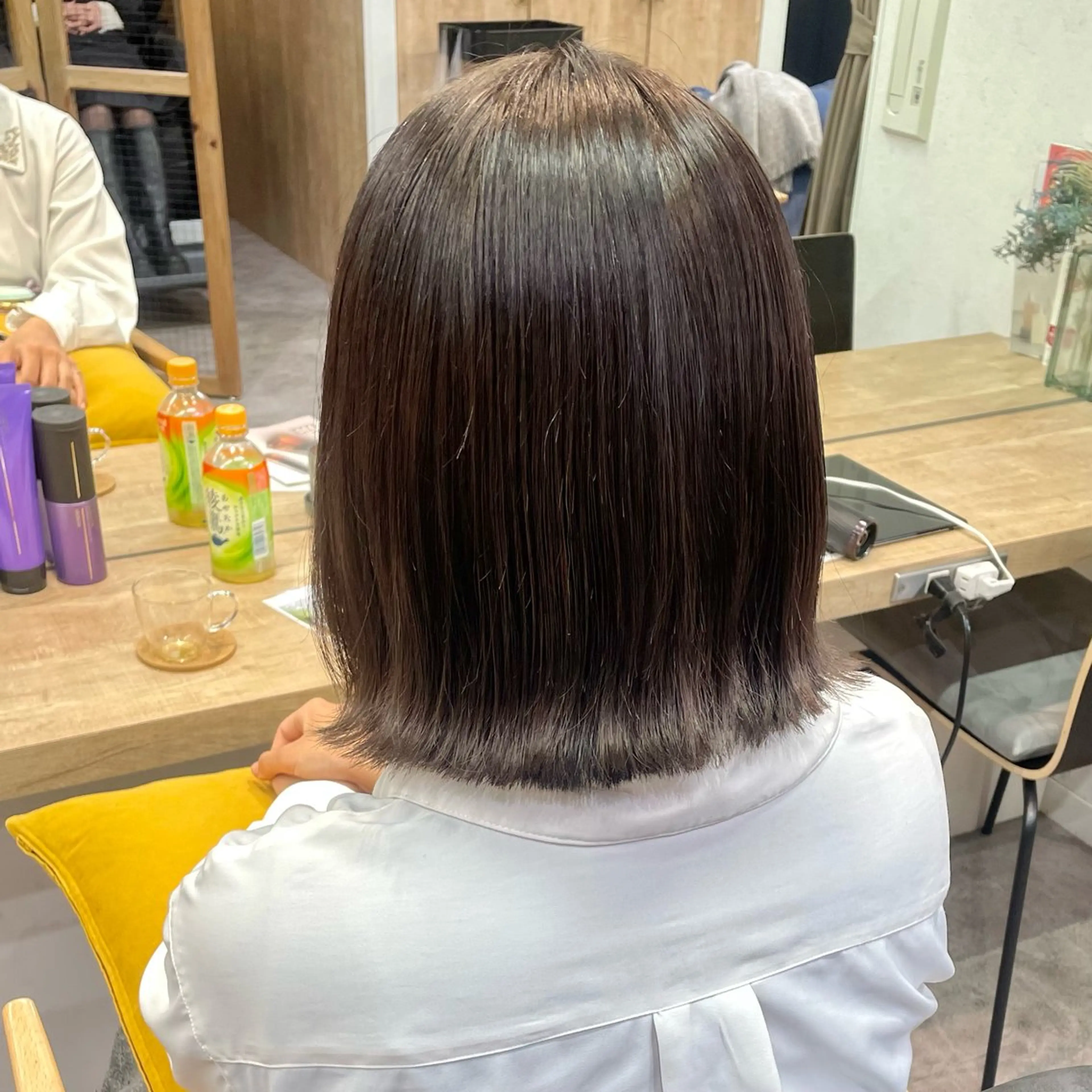 カラー ブラウンカラー 透明感カラー オリーブブラウン オリーブカラー 艶カラー🪡髪質改善 アレンジ🎀airiのヘアスタイル
