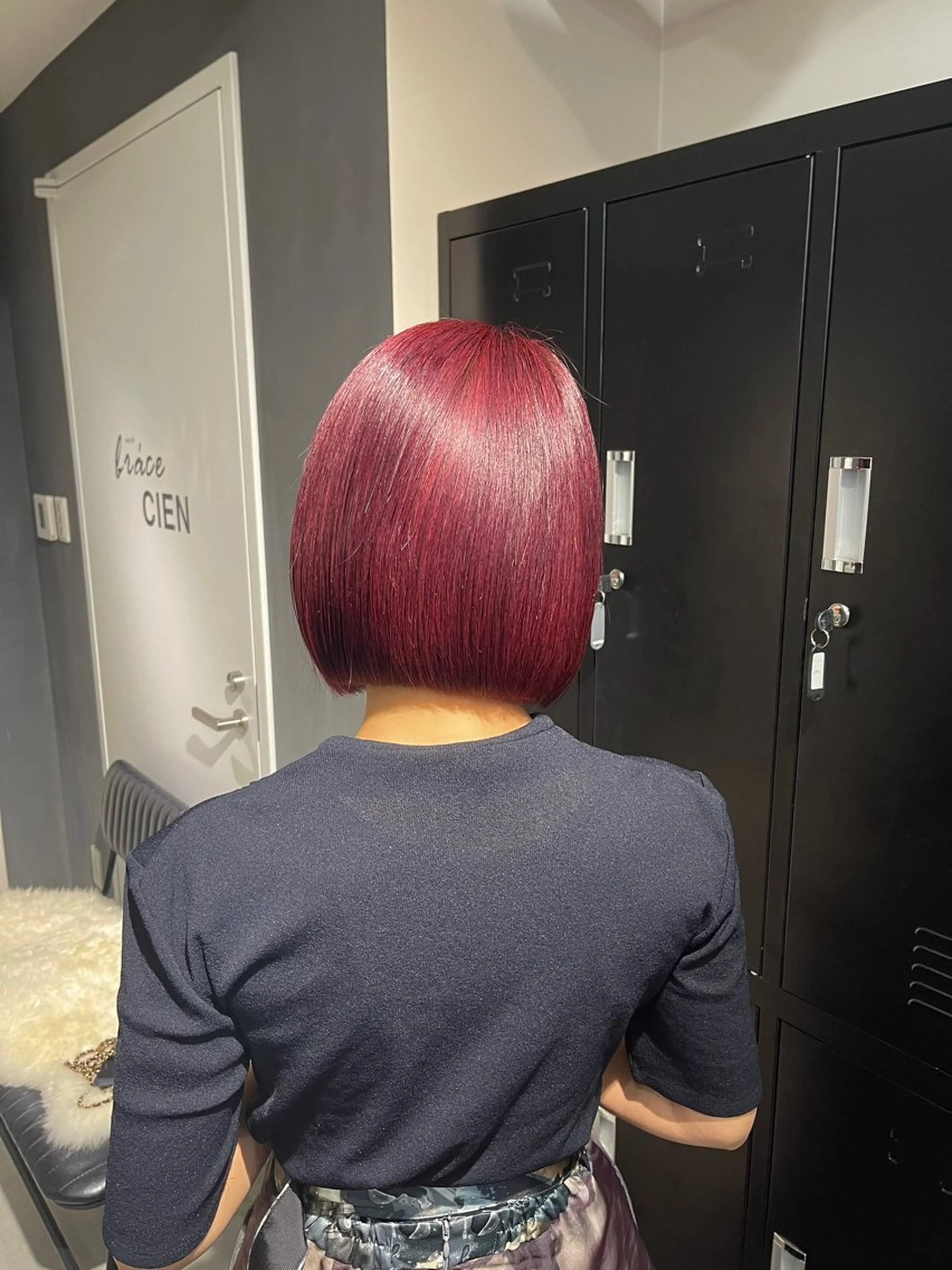 ショート カラー ピンクカラー ボブ カット ヘアカラー トリートメント 透明感カラー/レイヤ ー/艶髪/NENEのヘアスタイル
