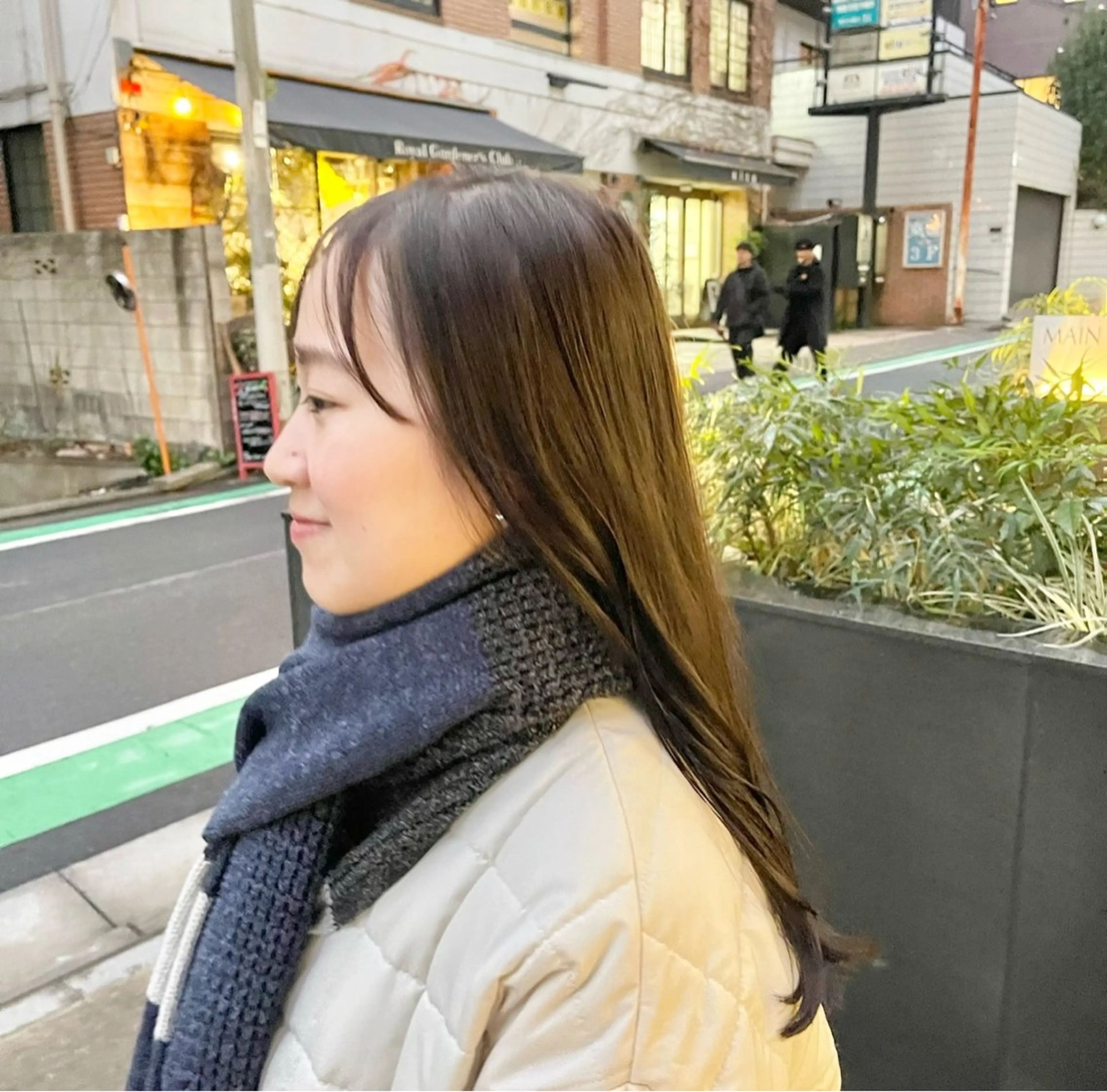 ロング カラー パーマ 縮毛矯正 トリートメント ストレートパーマ 高井瑠華🌼 ストカールカット特化のヘアスタイル