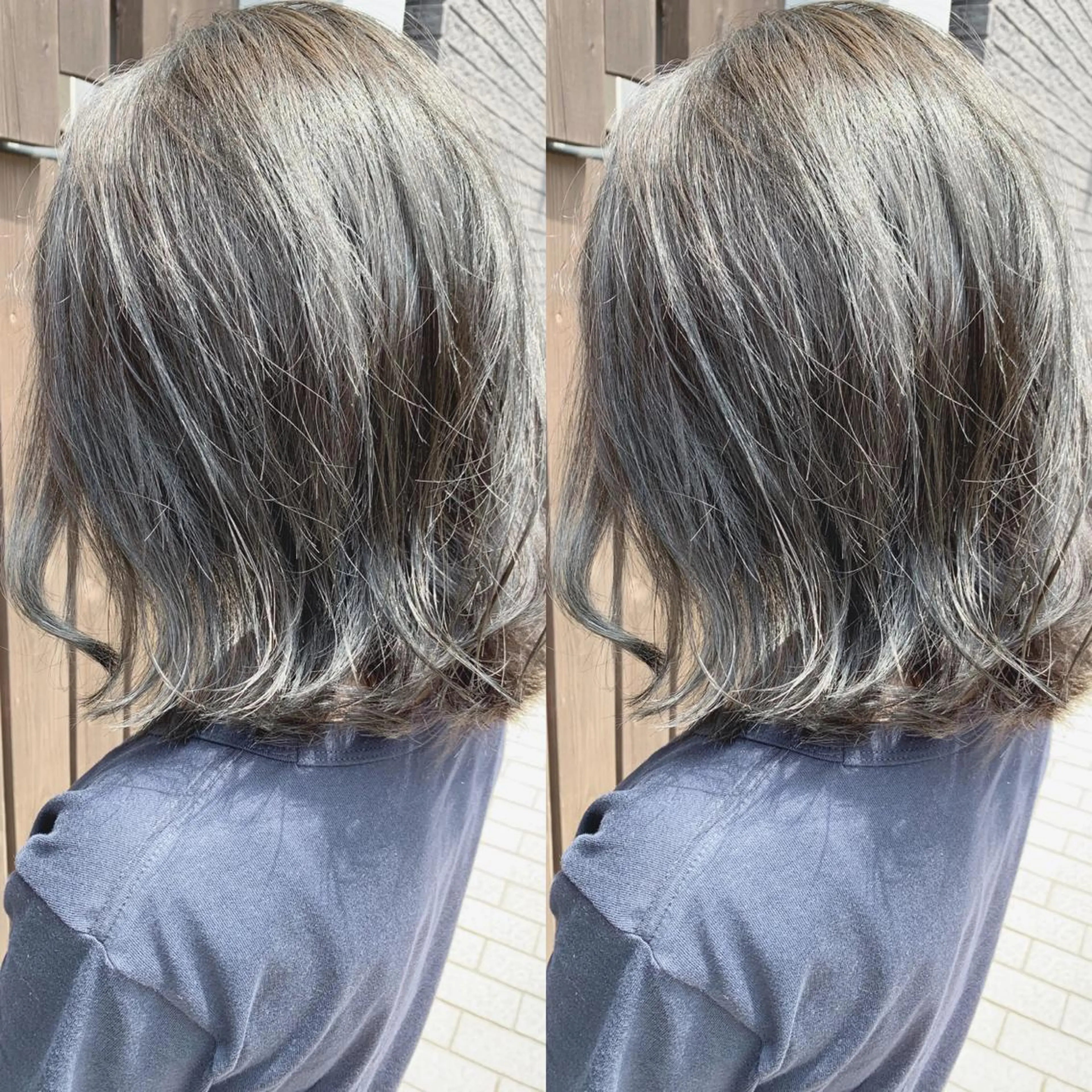 ミディアム カット ヘアカラー H所属・H (エイチ) 烏丸御池店のヘアスタイル