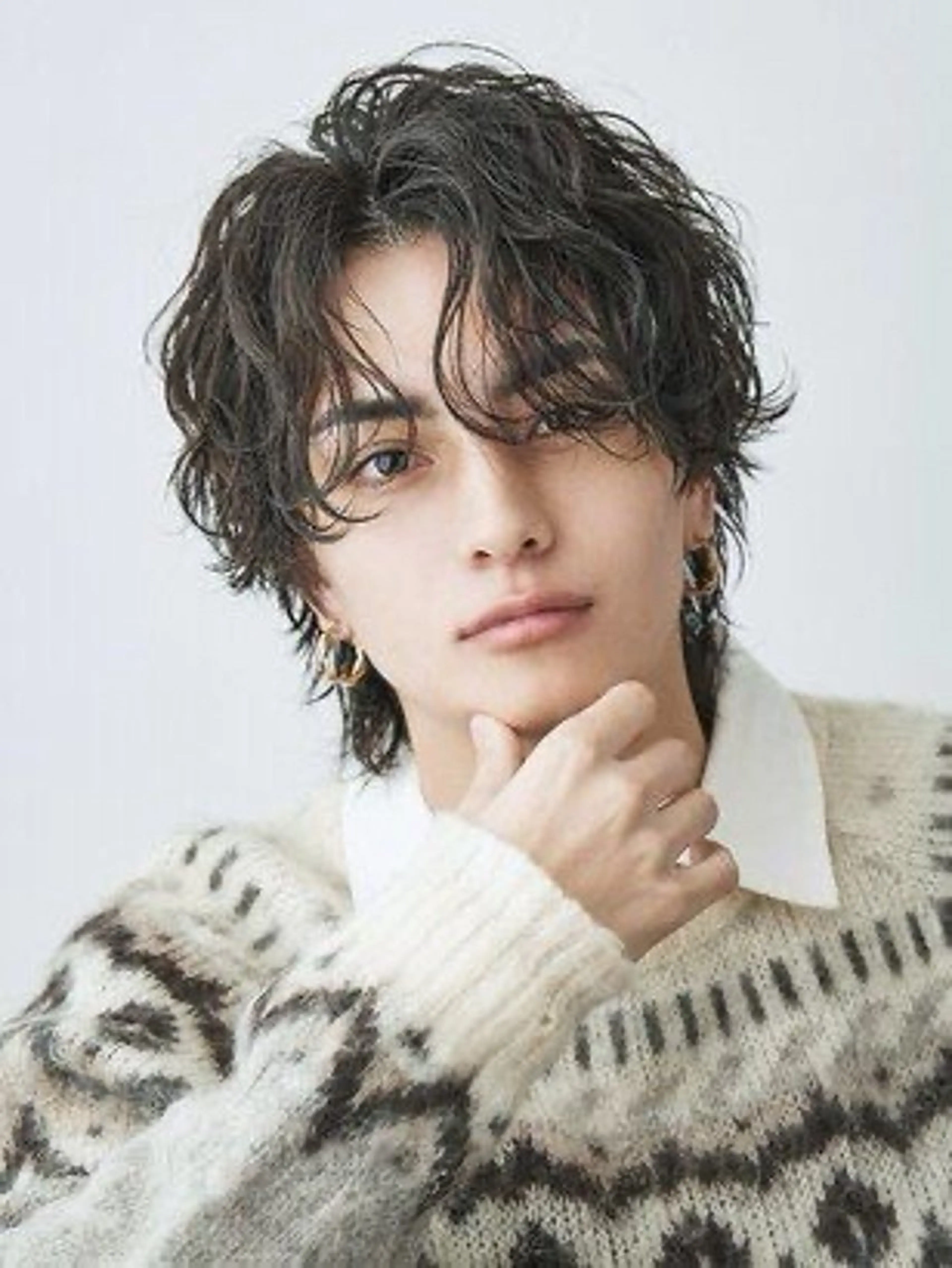 パーマ メンズ カット パーマ 曲がる縮毛矯正✨️ パーマ🌀 晃哉‎のヘアスタイル