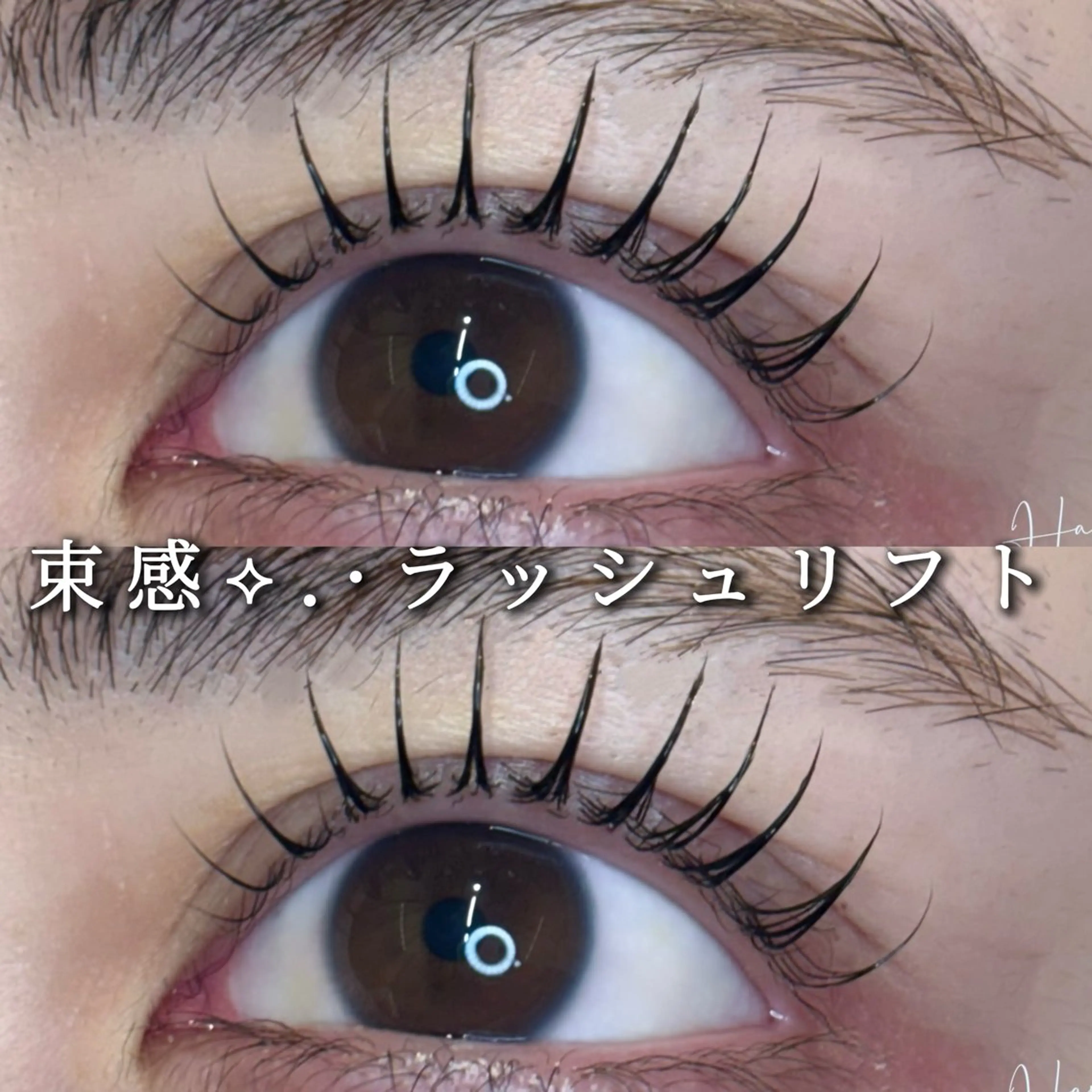 マツエク・マツパ マツパ Eyelist ハラ 束感まつげ🪄⟡.·のマツエク・マツパデザイン