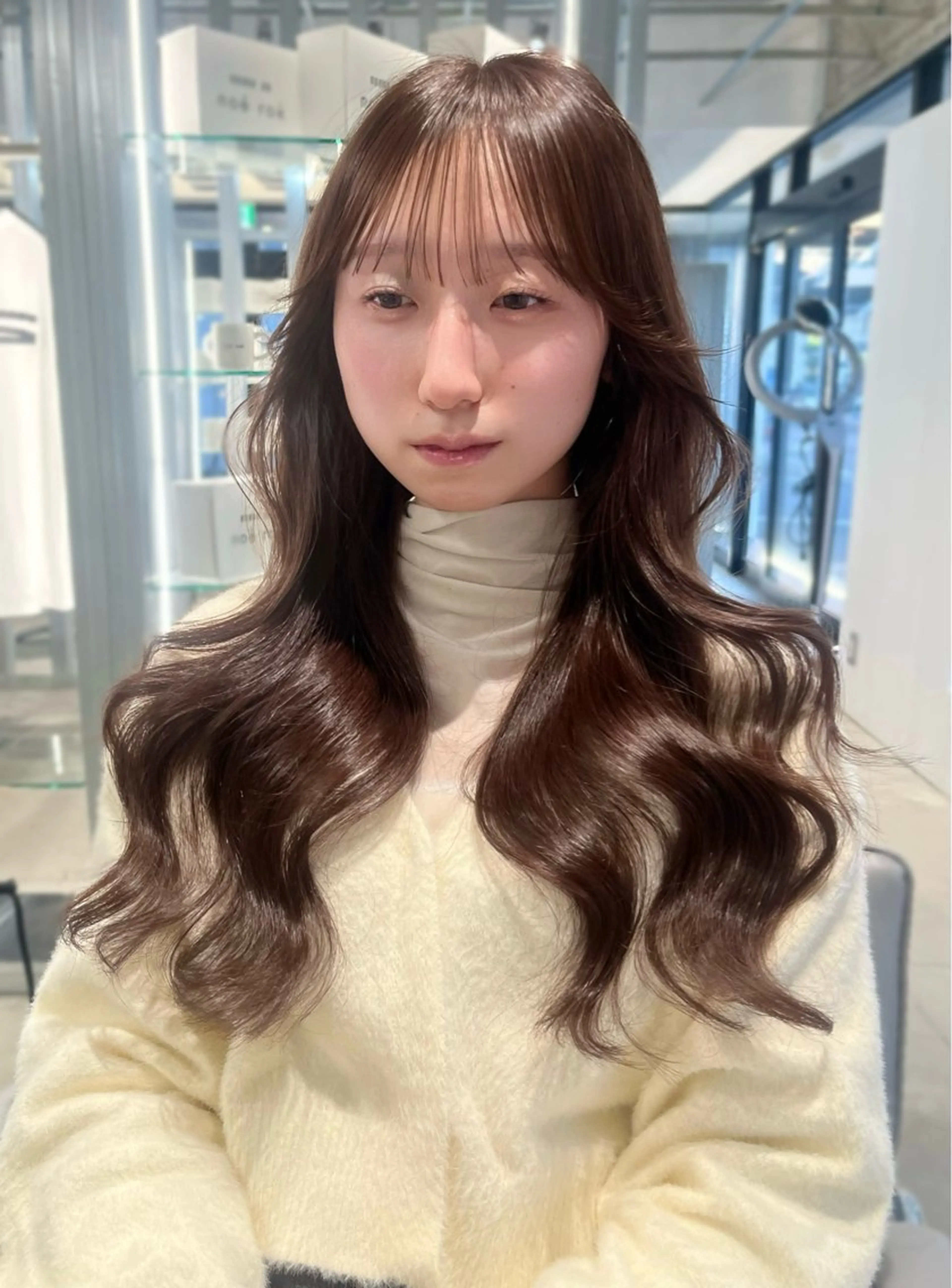 ロング カラー レイヤーカット 小顔カット ダブルカラー/レイヤ ーカット 🤍ゆきなのヘアスタイル