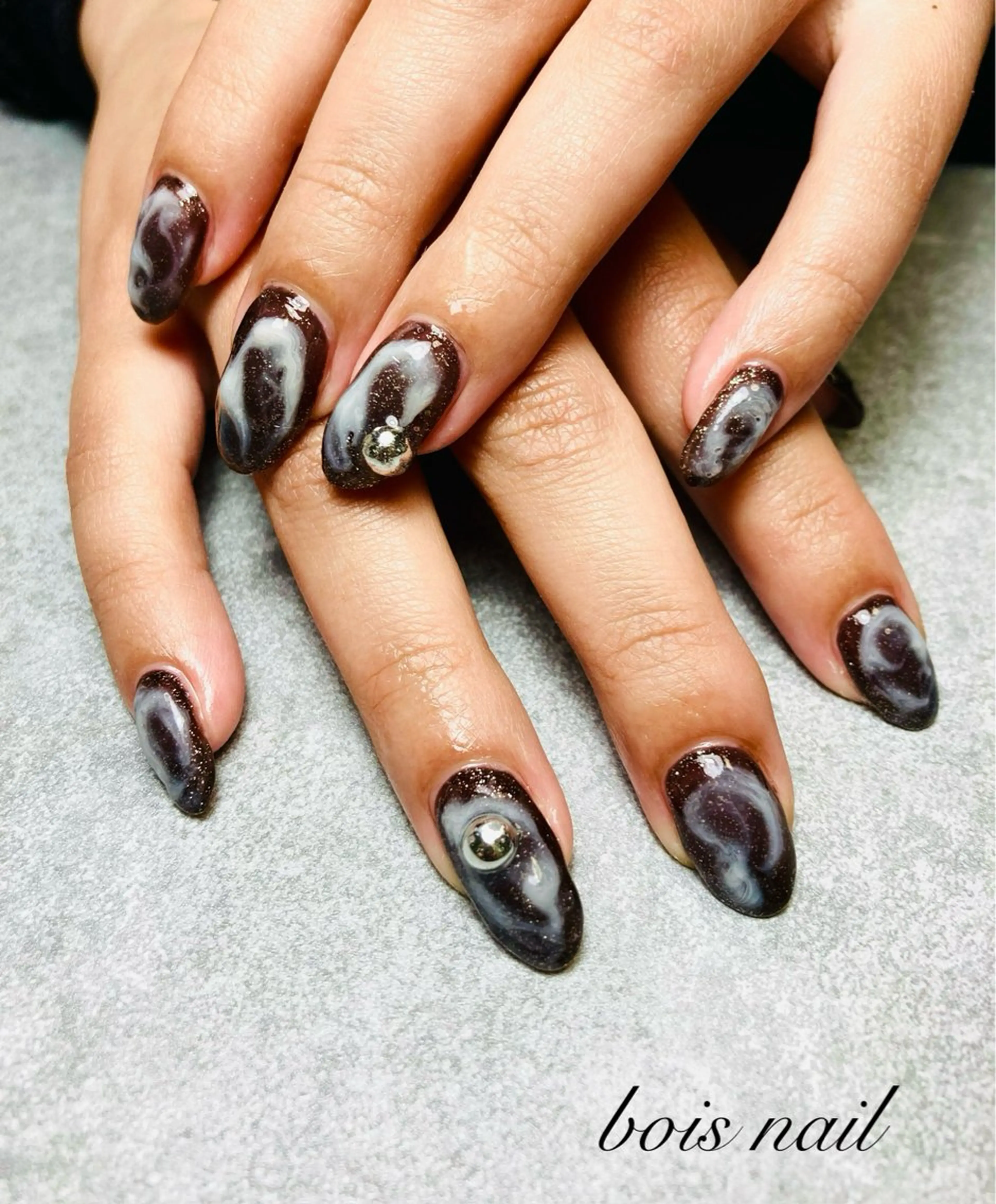 ネイル ニュアンスネイル bois nail ボワネイル北巽のネイルデザイン