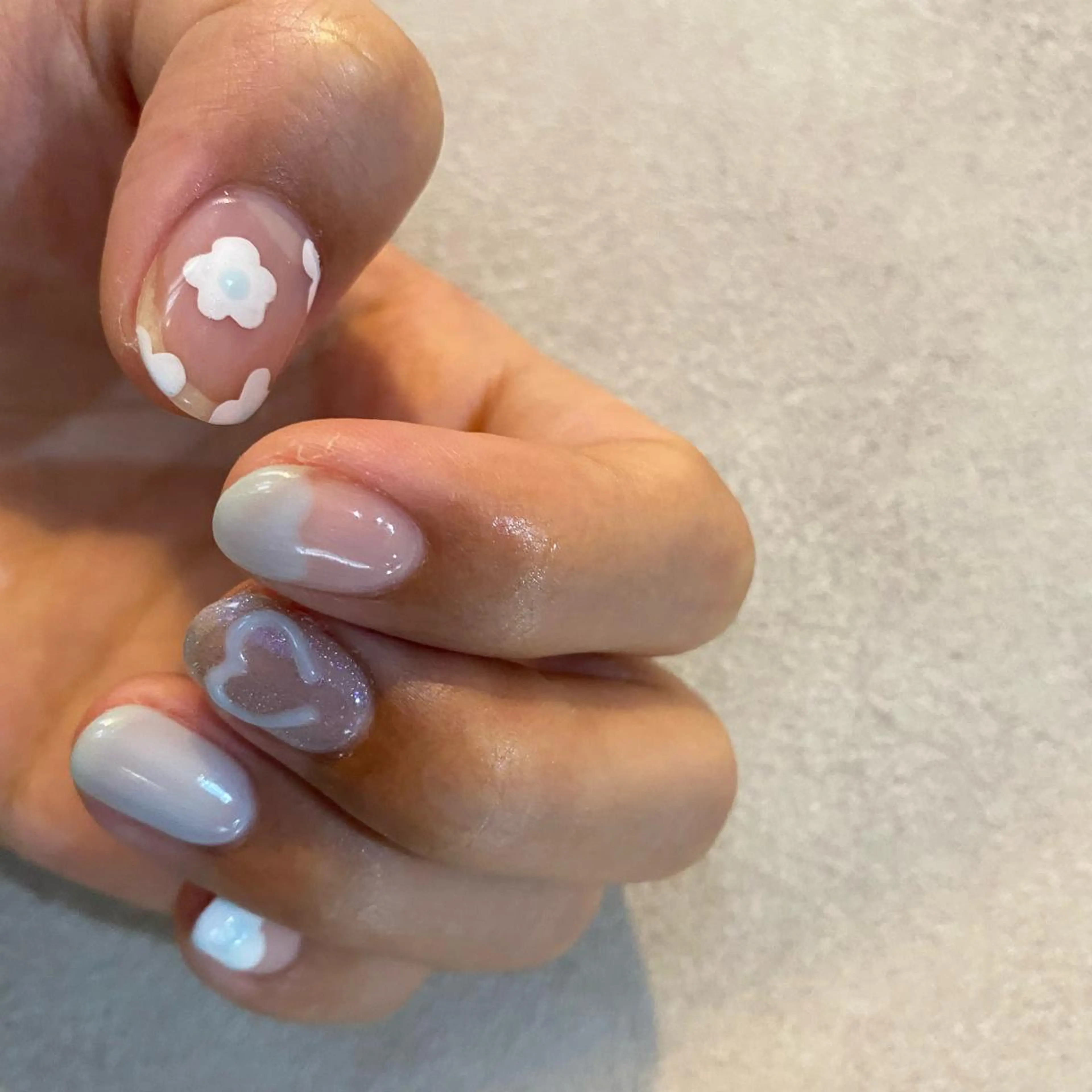 カラー ネイル 韓国ネイル scre as Etelのネイルデザイン