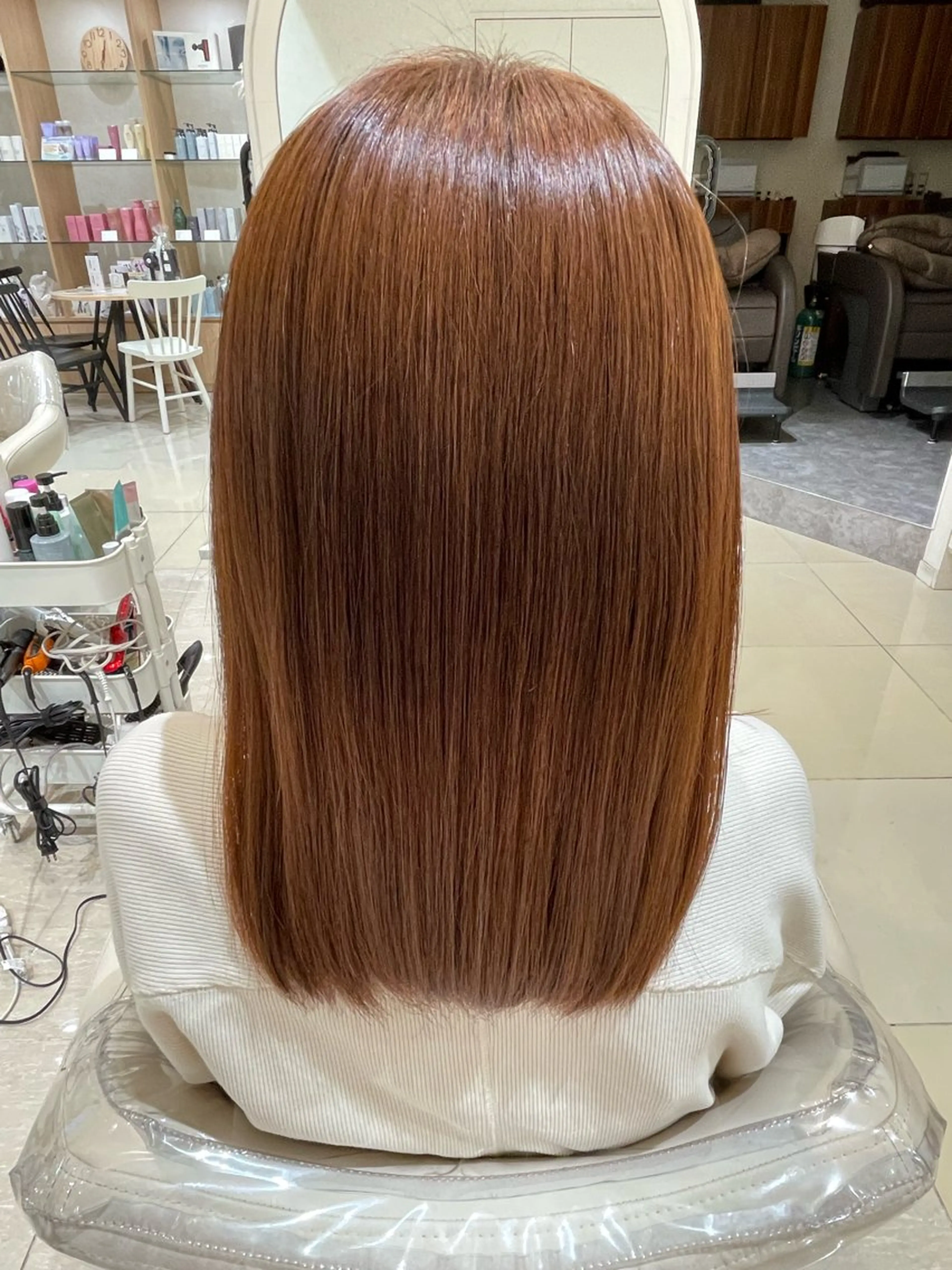 セミロング カット ヘアカラー レイヤー×ハイライト 🌷RINA🌷のヘアスタイル