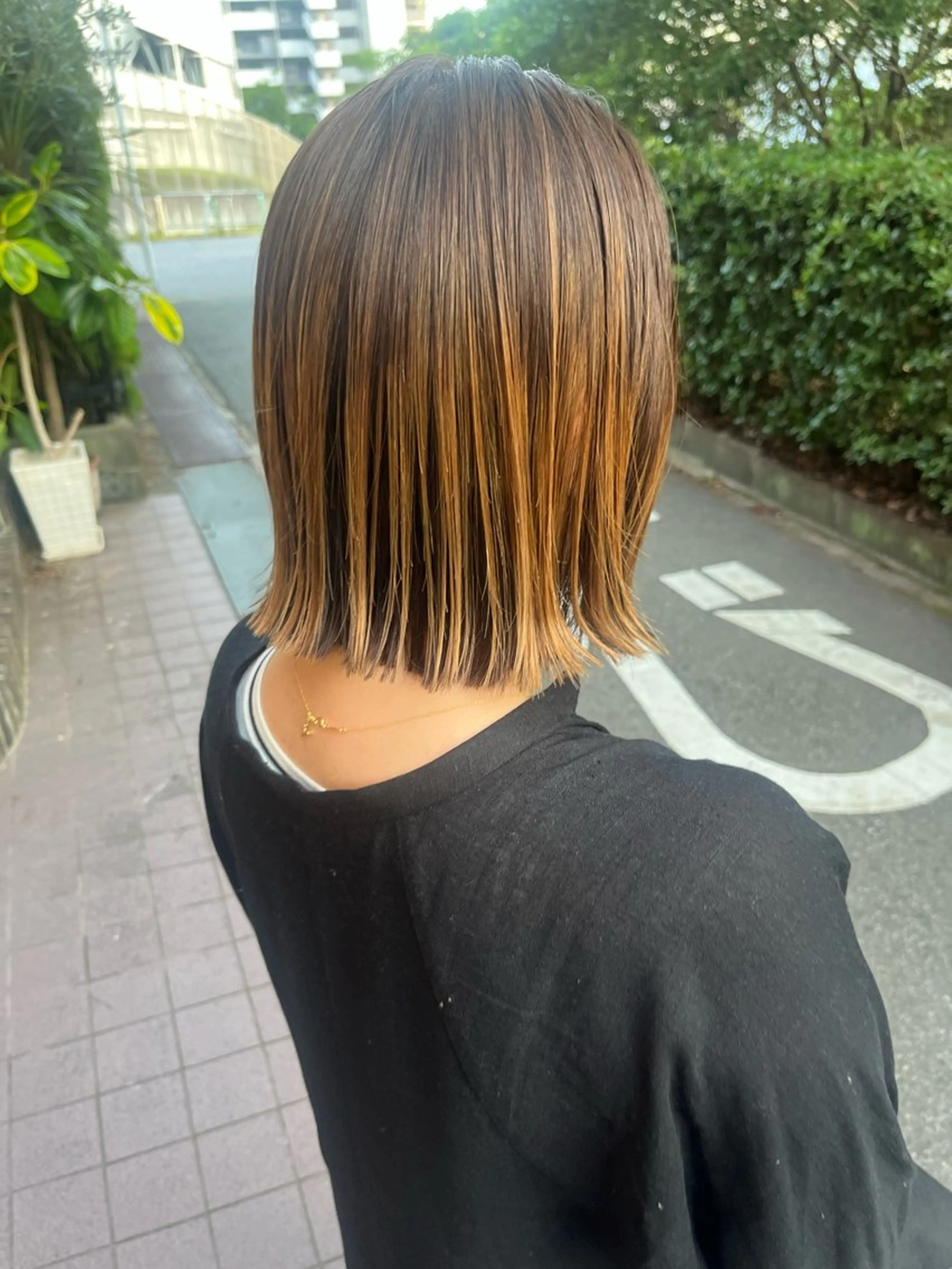 ミディアム 🐰桃山台/髪質改善 山亀のヘアスタイル