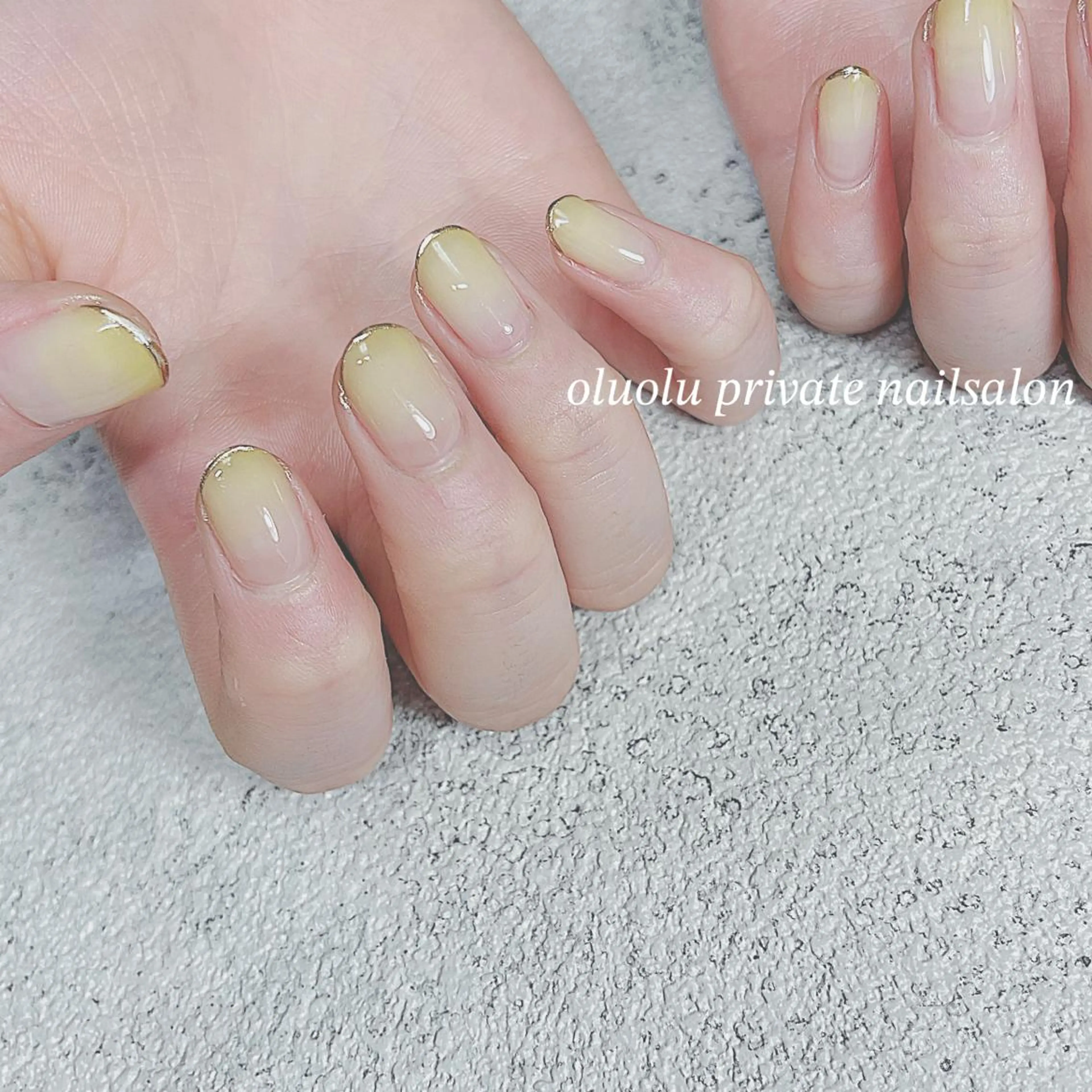 ネイル アートネイル フットネイル グラデーション ミラーネイル ニュアンスネイル 大村 紬華のネイルデザイン