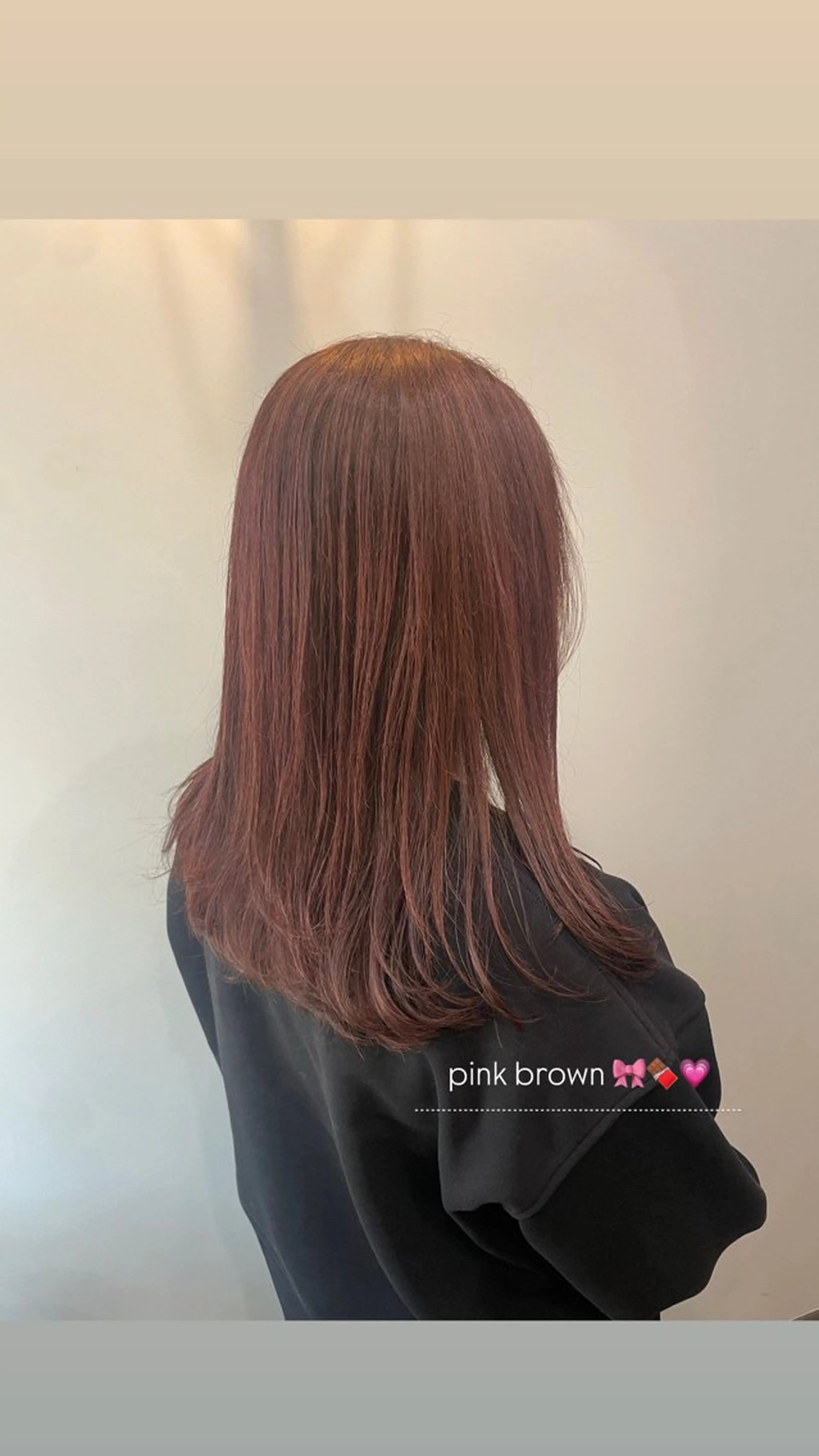 カラー ブラウンカラー ピンクカラー 矢作 望乃香のヘアスタイル