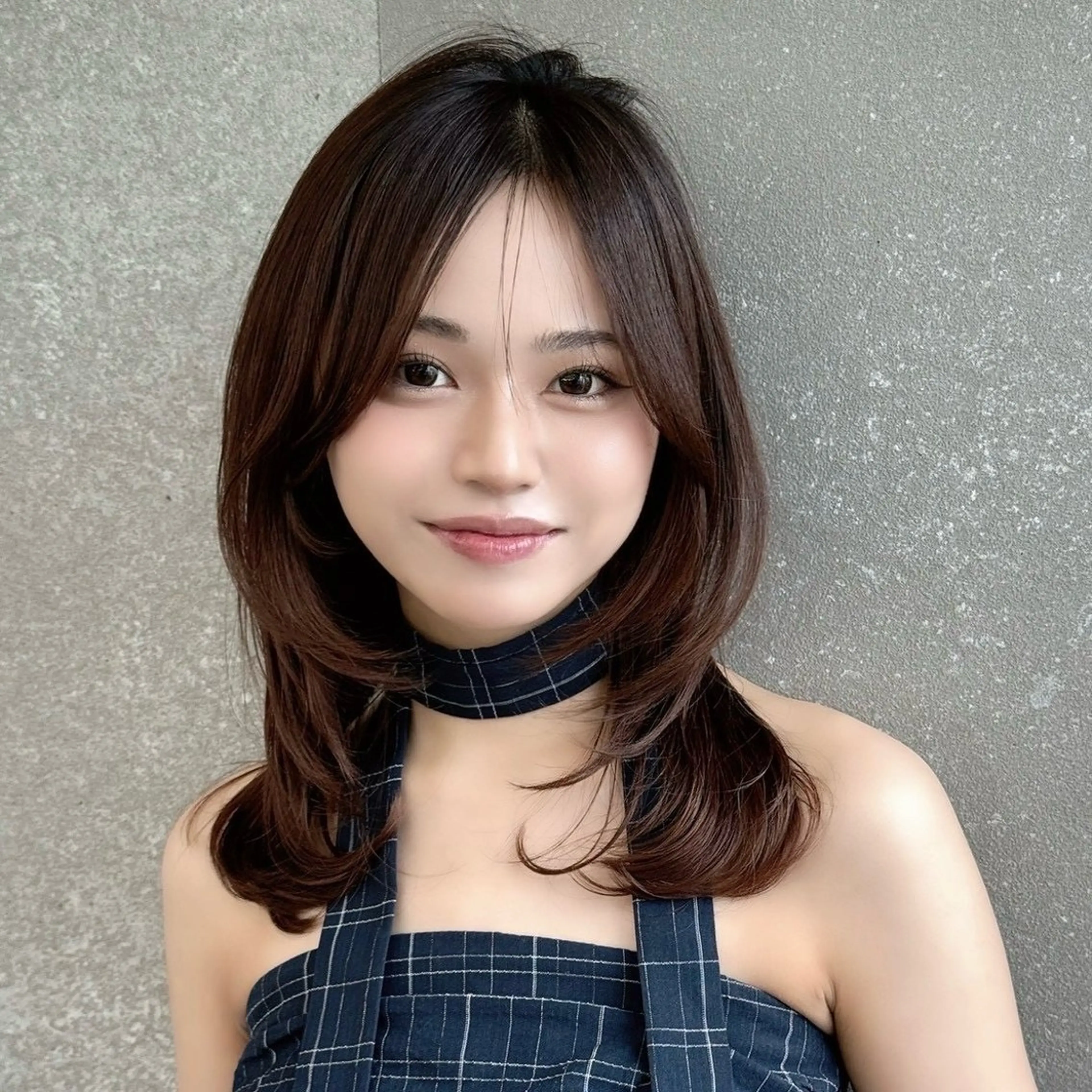 セミロング 似合せ/結べる レイヤー/遼祐のヘアスタイル