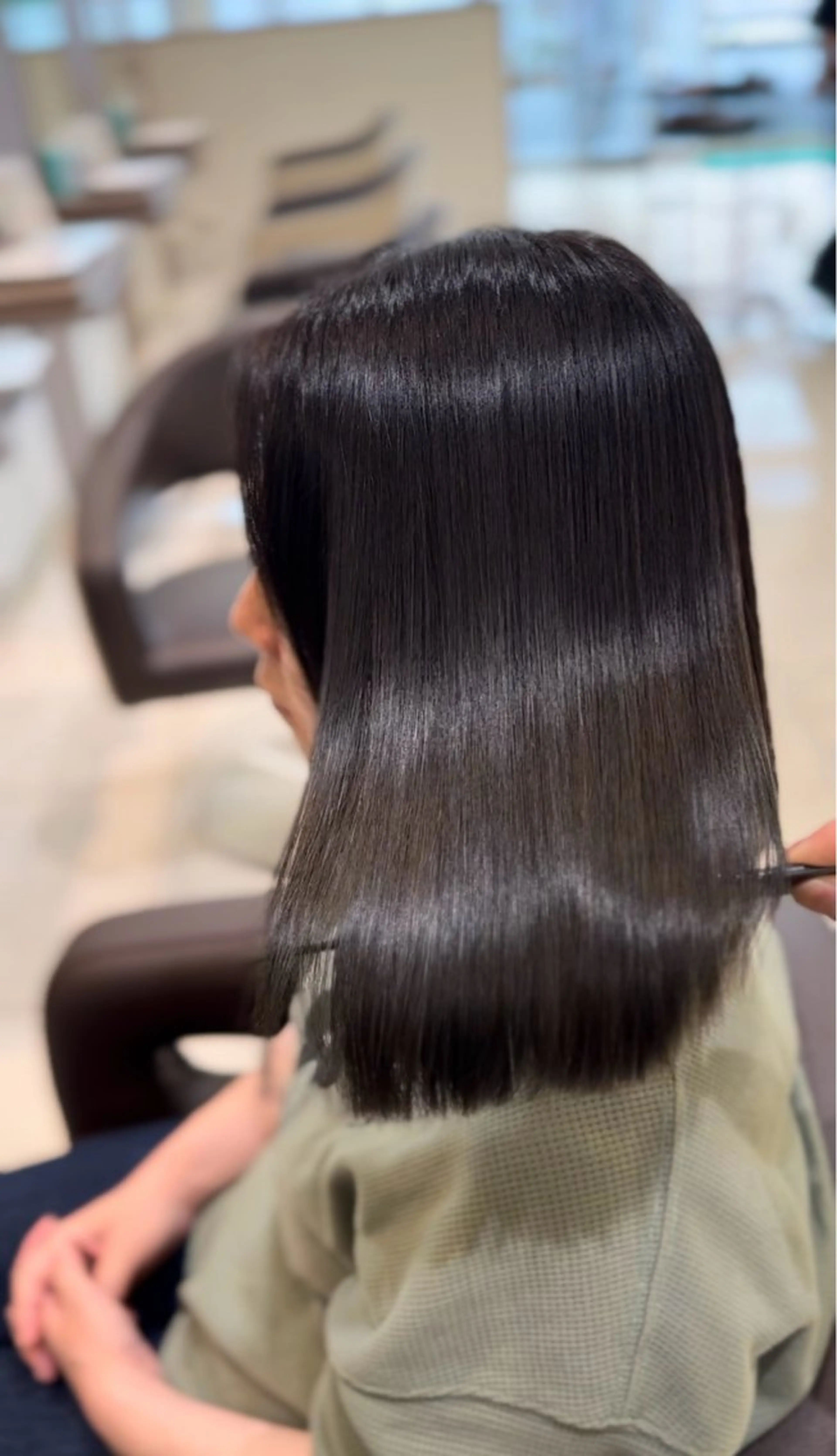 ミディアム パーマ 【ケアブリーチ特化】 中村　玲仁のヘアスタイル