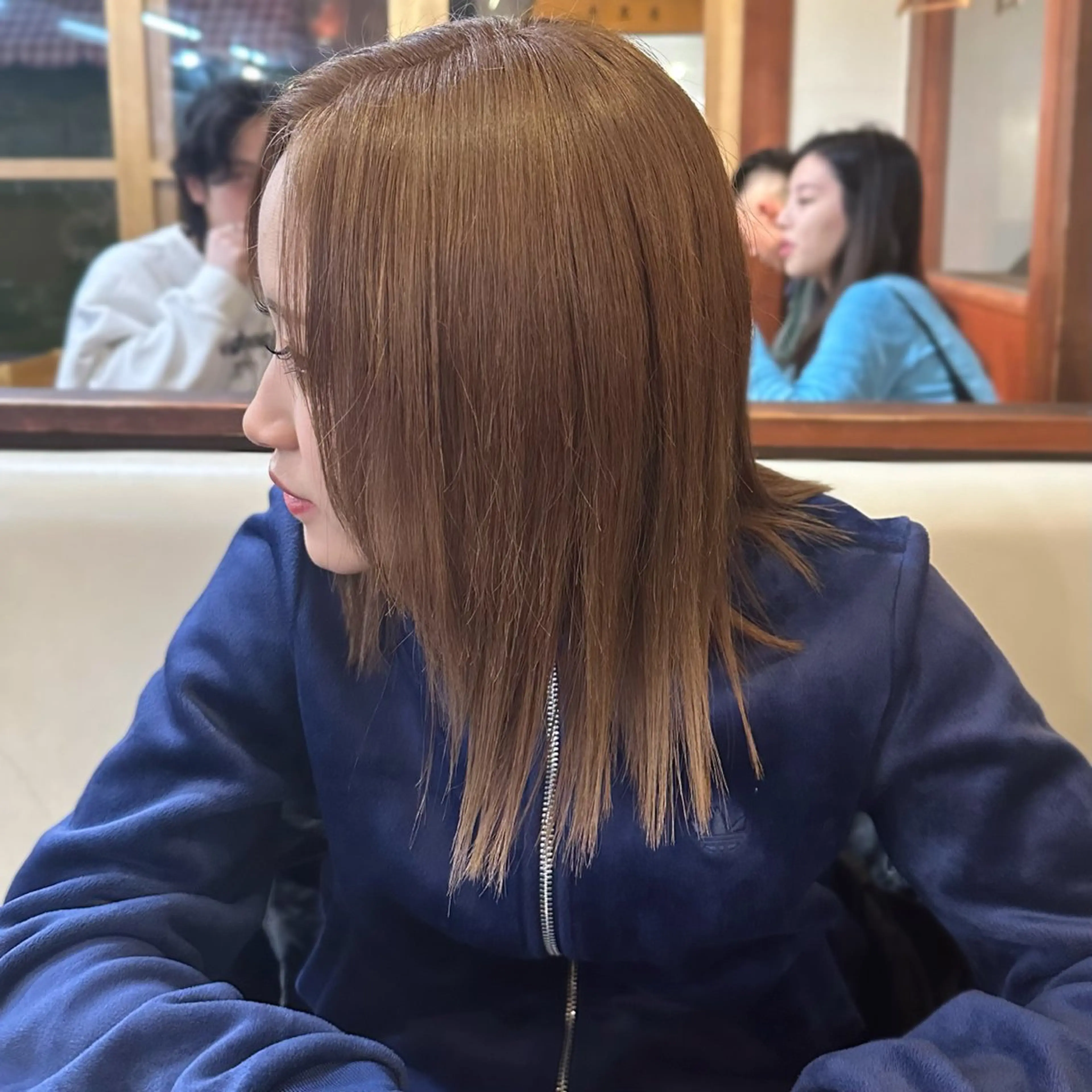 ミディアム カラー ヘアアレンジ ベージュカラー ヘアカラー 艶髪/ショートボブ /KYOYAのヘアスタイル