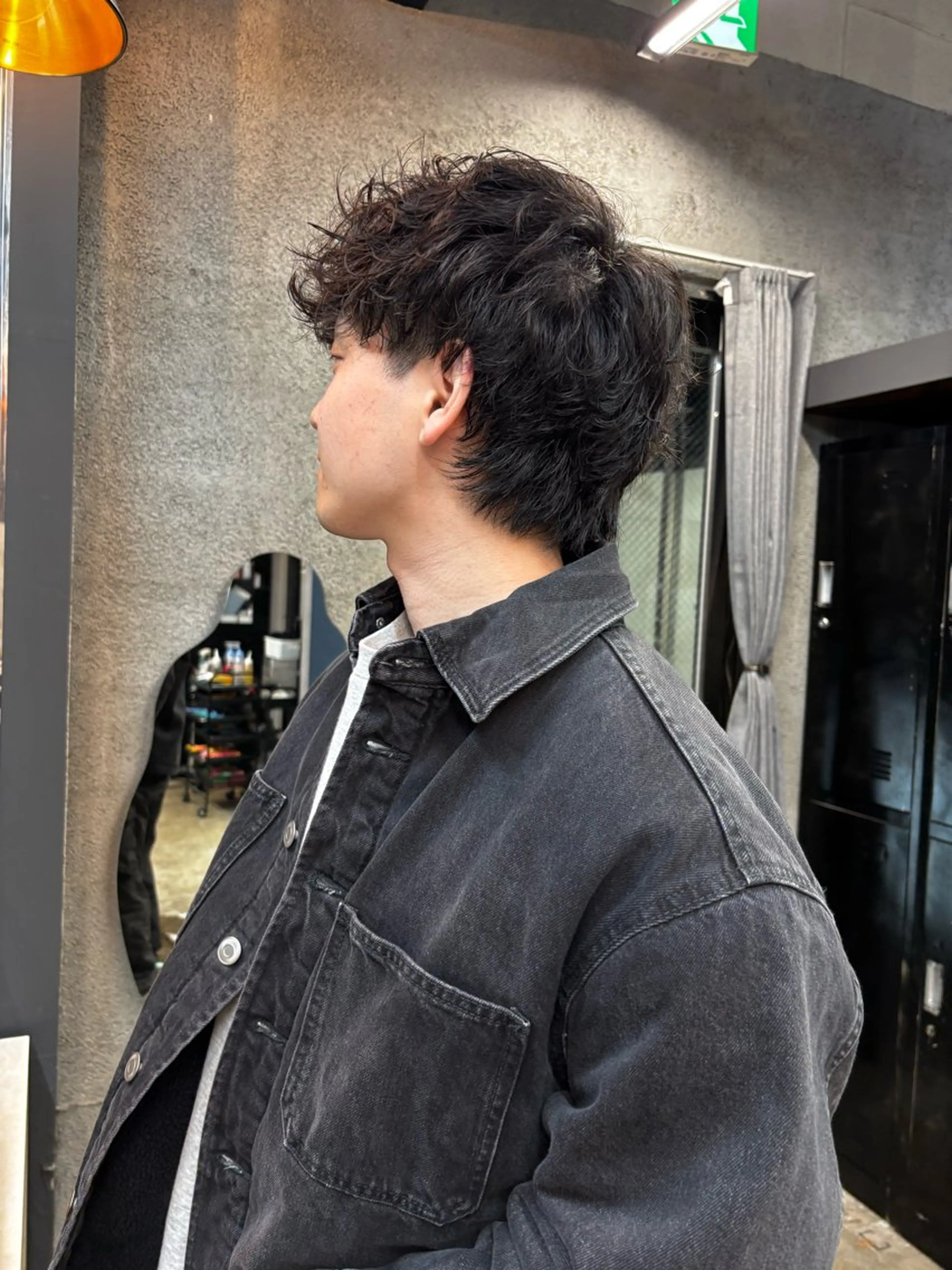 メンズカット+デザインパーマ(波巻き、ツイスト、スパイラル等)¥10,000→9,000の写真