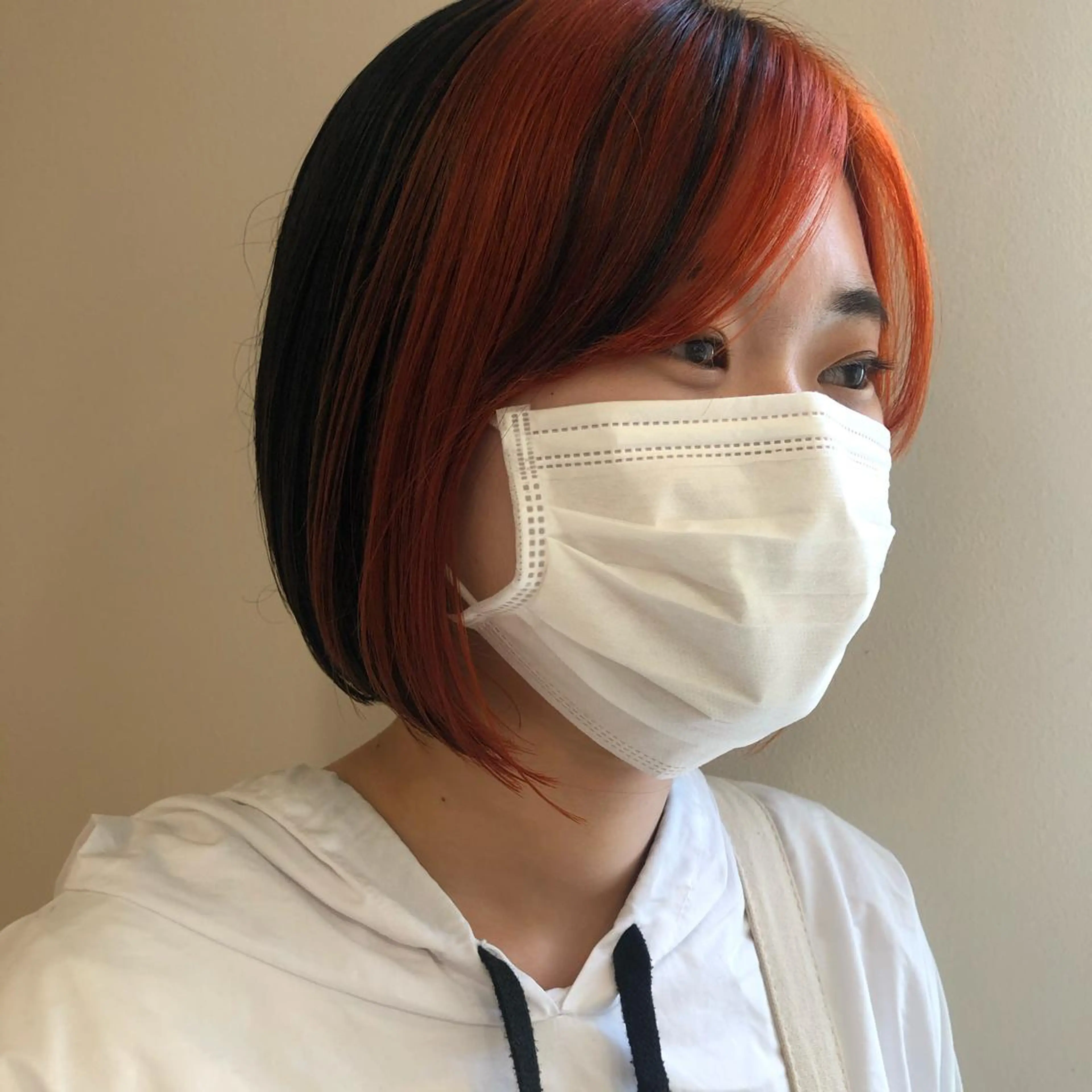 ショート カラー オレンジ 盛れるレイヤーカット 得意🌹井上美沙のヘアスタイル