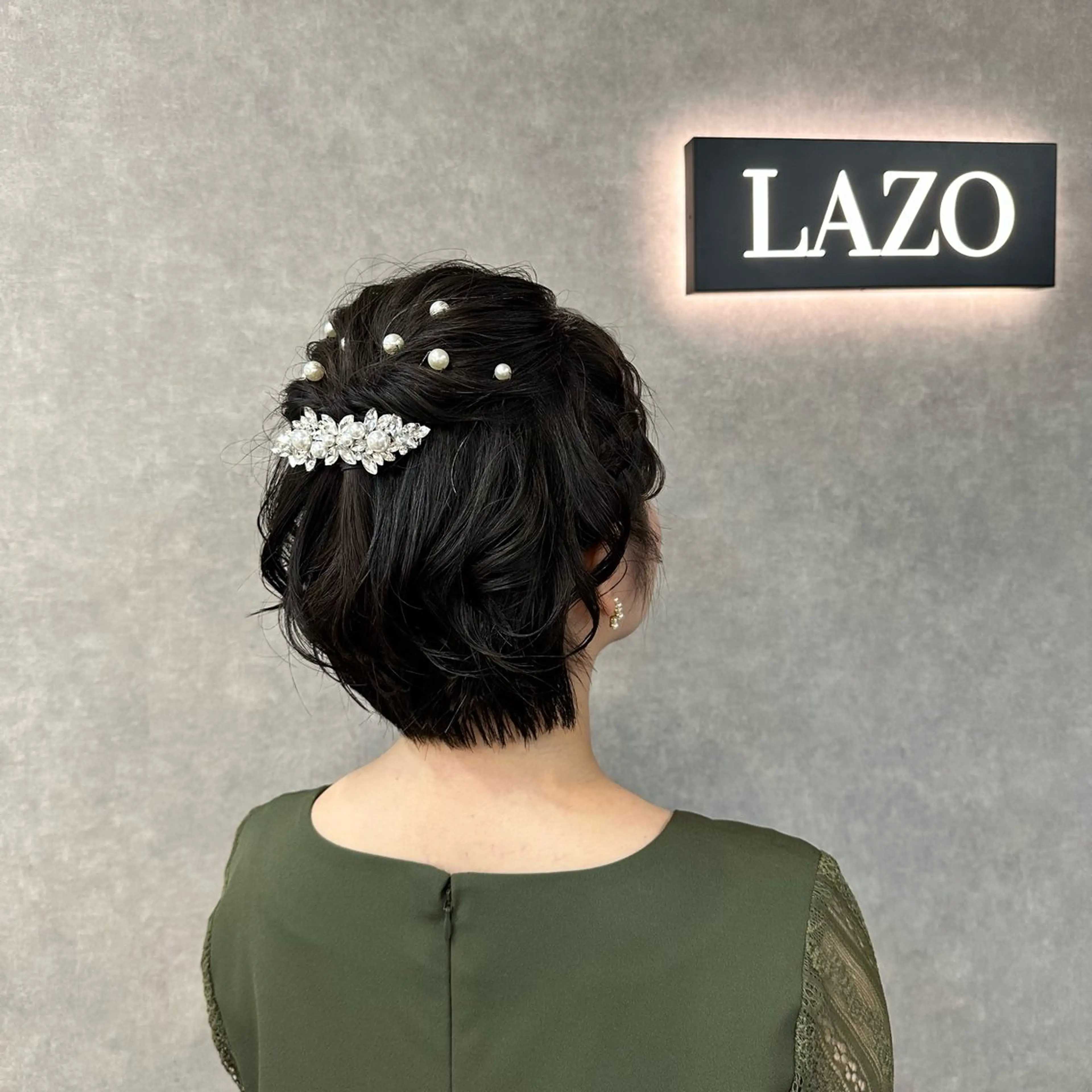 ショート ヘアセット 粟野 裕稀のヘアスタイル