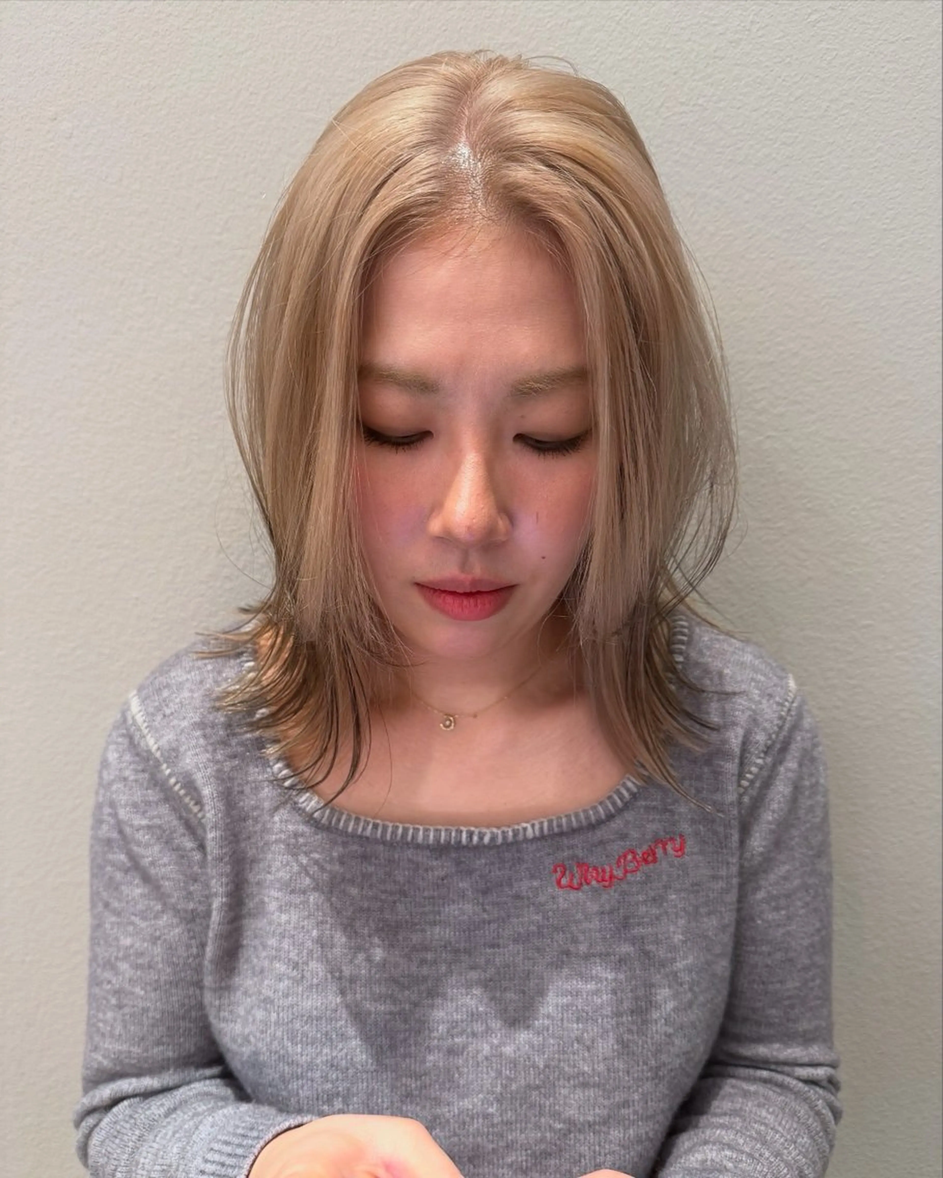 ミディアム カラー ヘアカラー ブリーチ/アレンジ 天満/chihiroのヘアスタイル