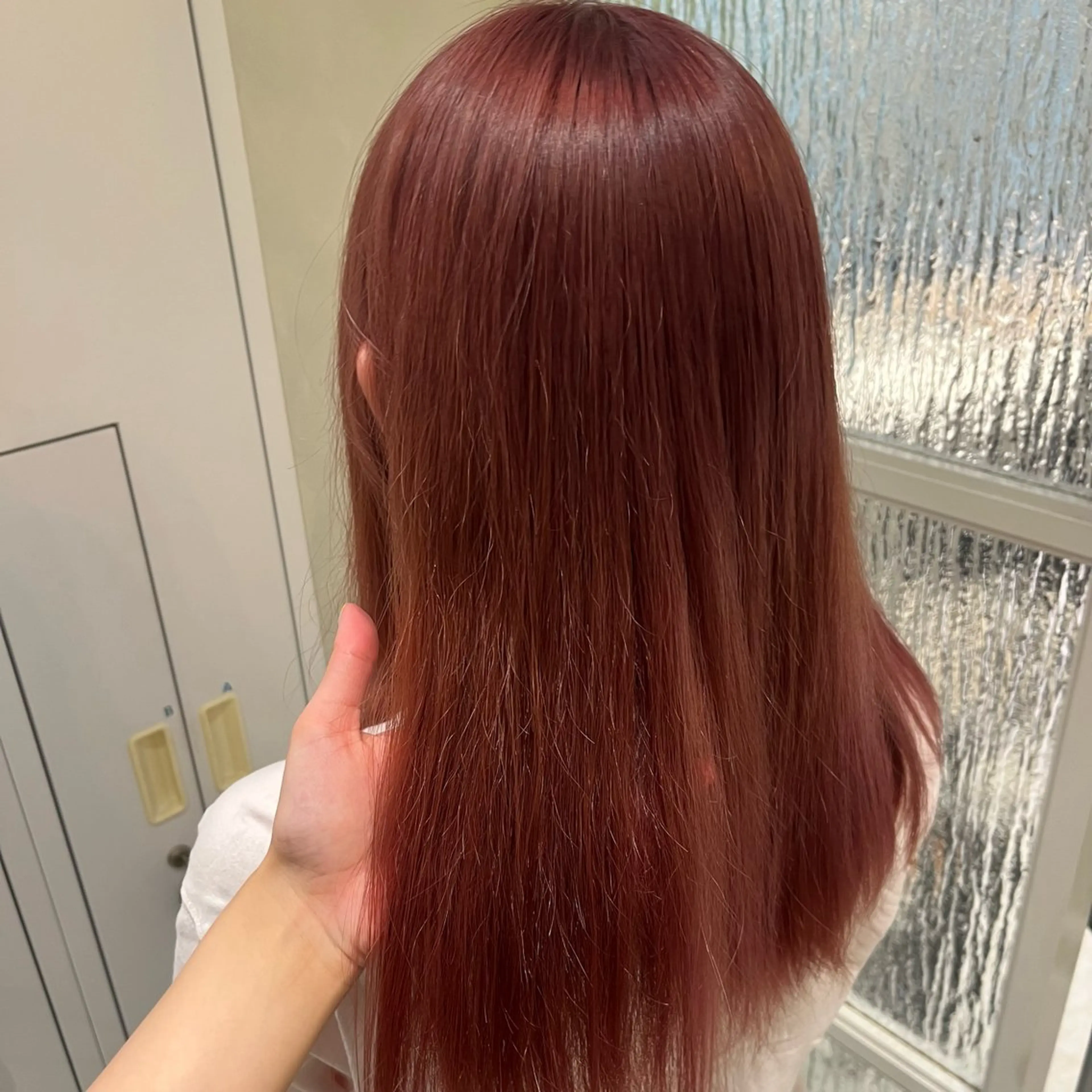 ロング カラー ブリーチ ハイトーンカラー オレンジ 💖ブリーチ/暖色 𝐘𝐮𝐢💖のヘアスタイル