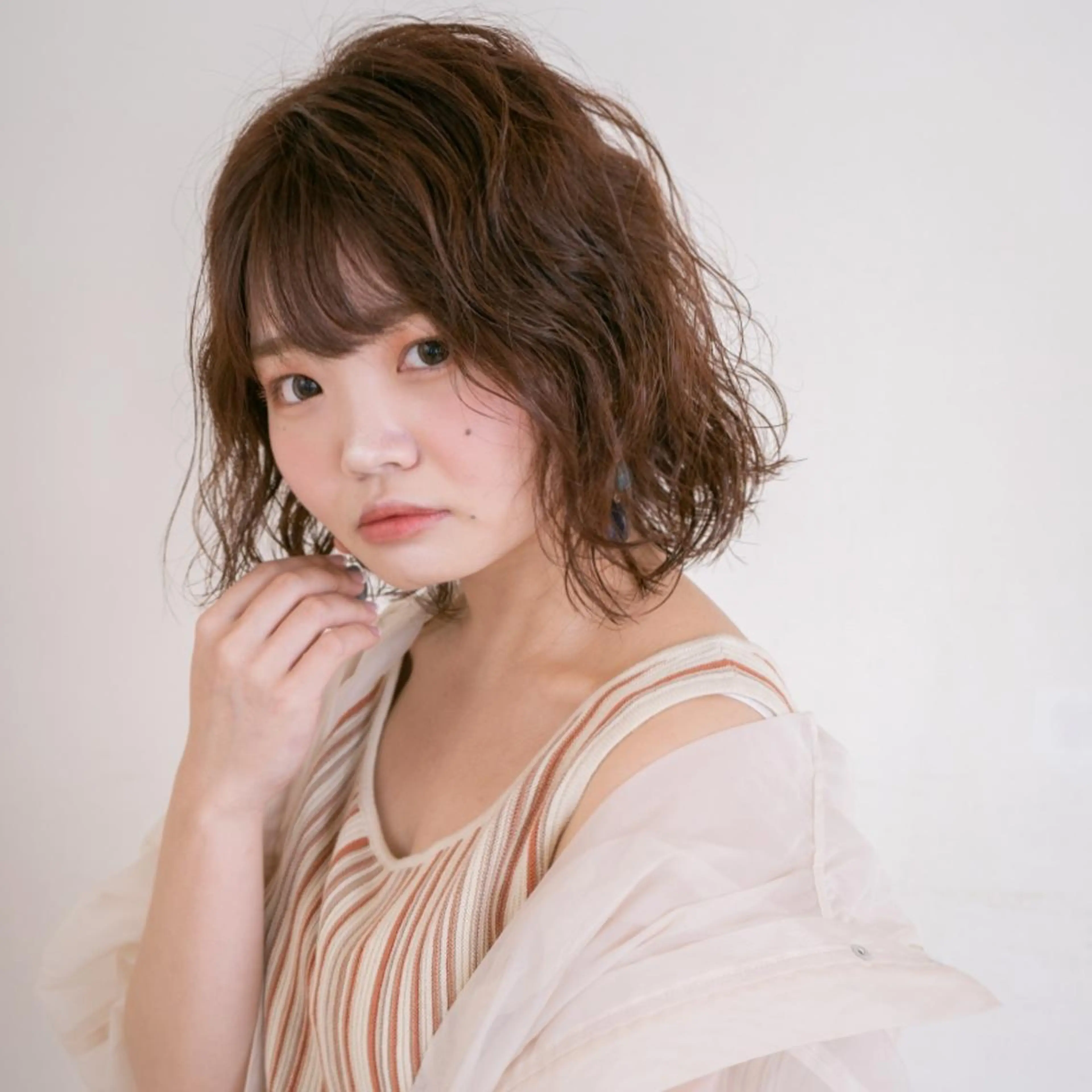 ミディアム 石川 大瑚のヘアスタイル