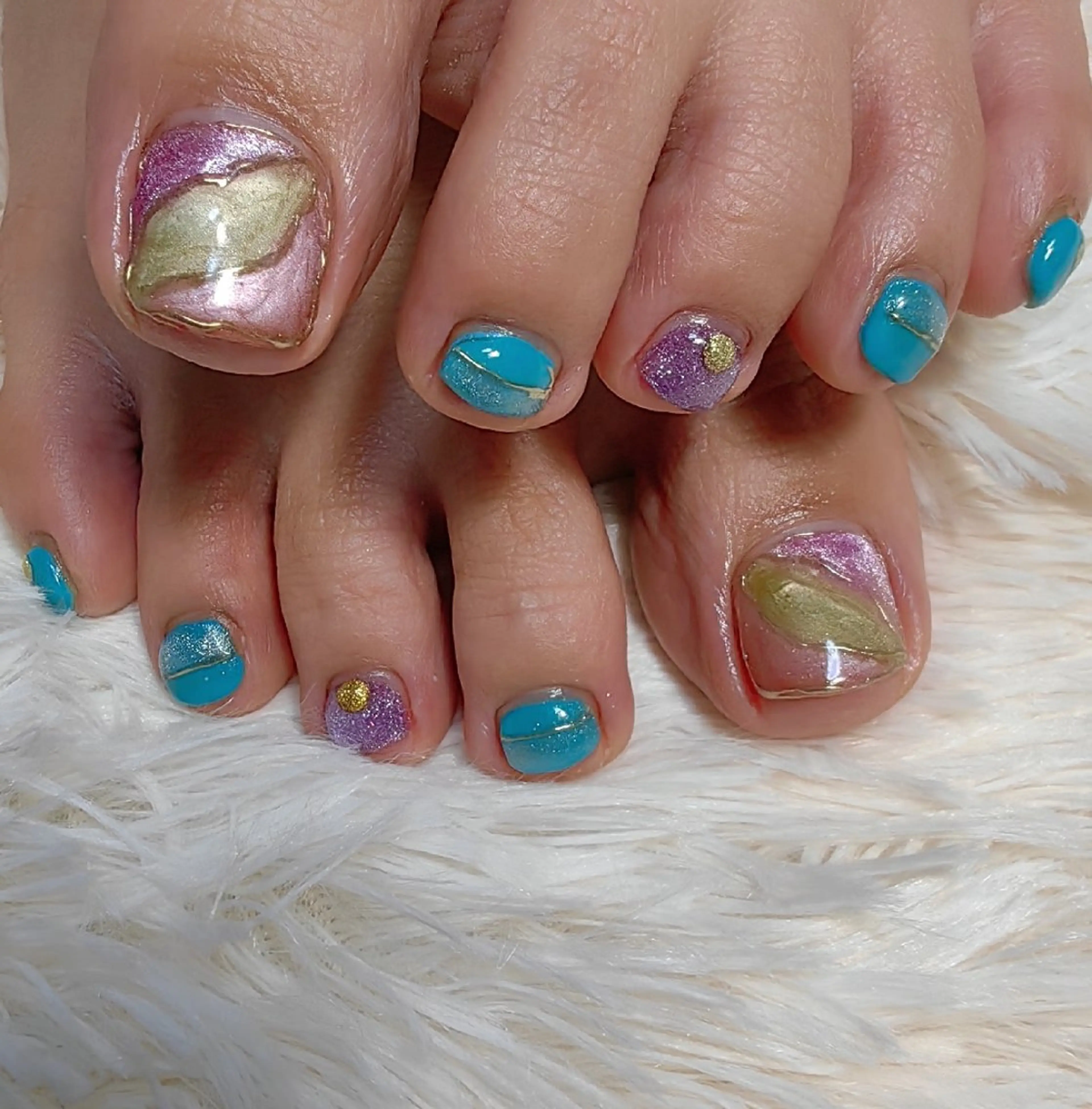 ネイル マグネットネイル フットネイル reve あやののネイルデザイン