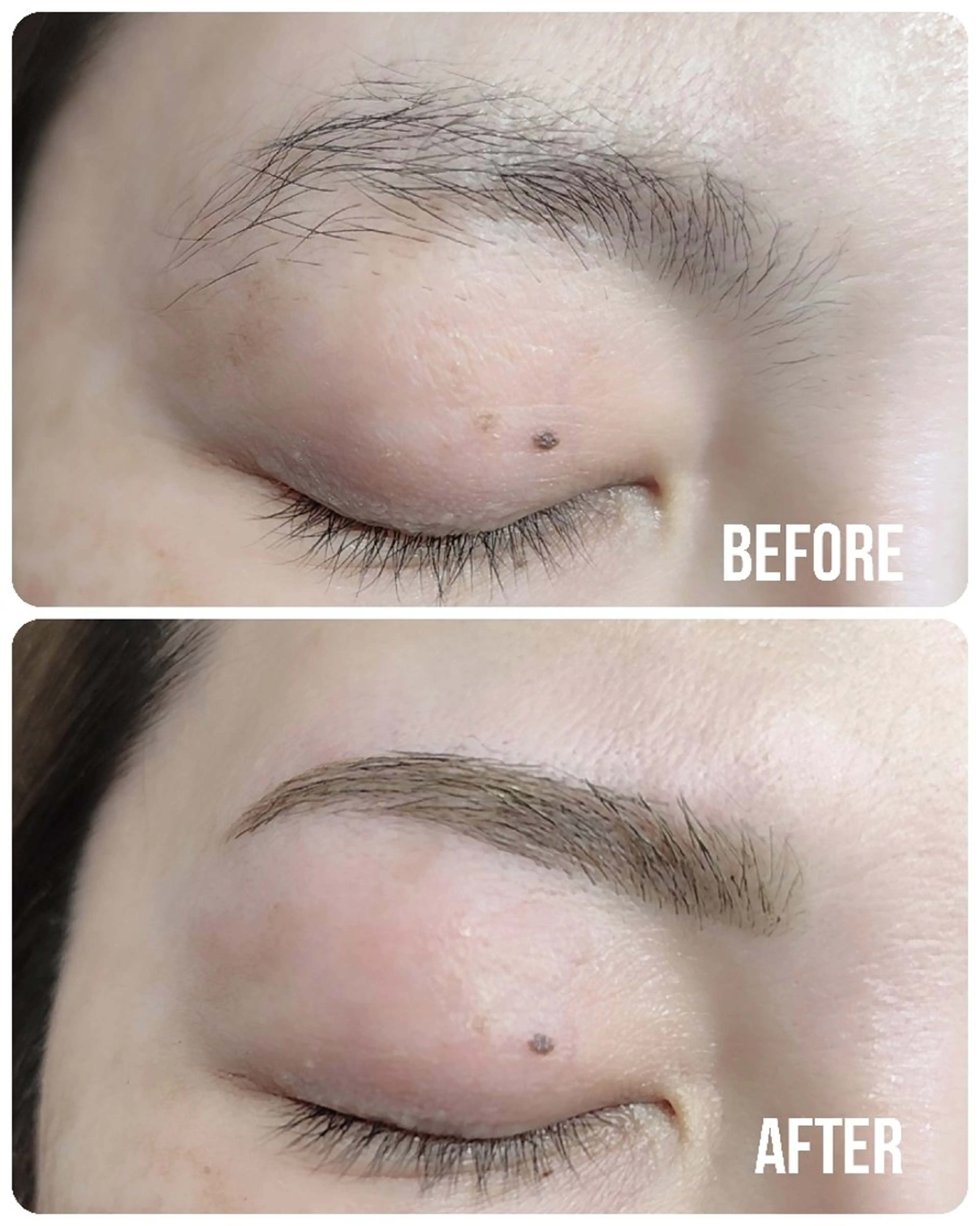 一気に垢抜け！眉スタイリング ワックス脱毛の写真