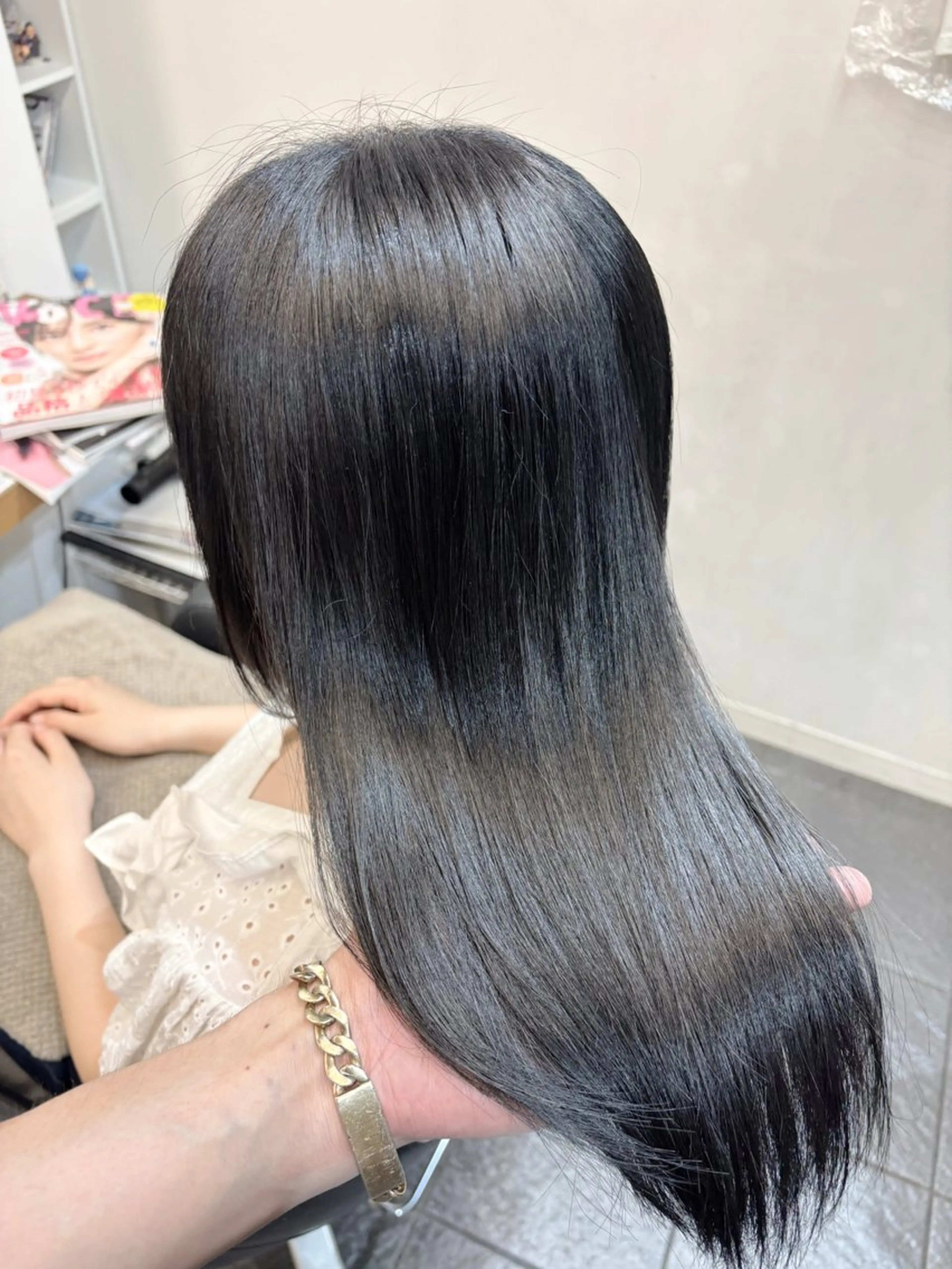 カラー ブルーカラー ブルージュ ヘアカラー トリートメント ヘッドスパ グレージュ/髪質改善 Yamato.hのヘアスタイル