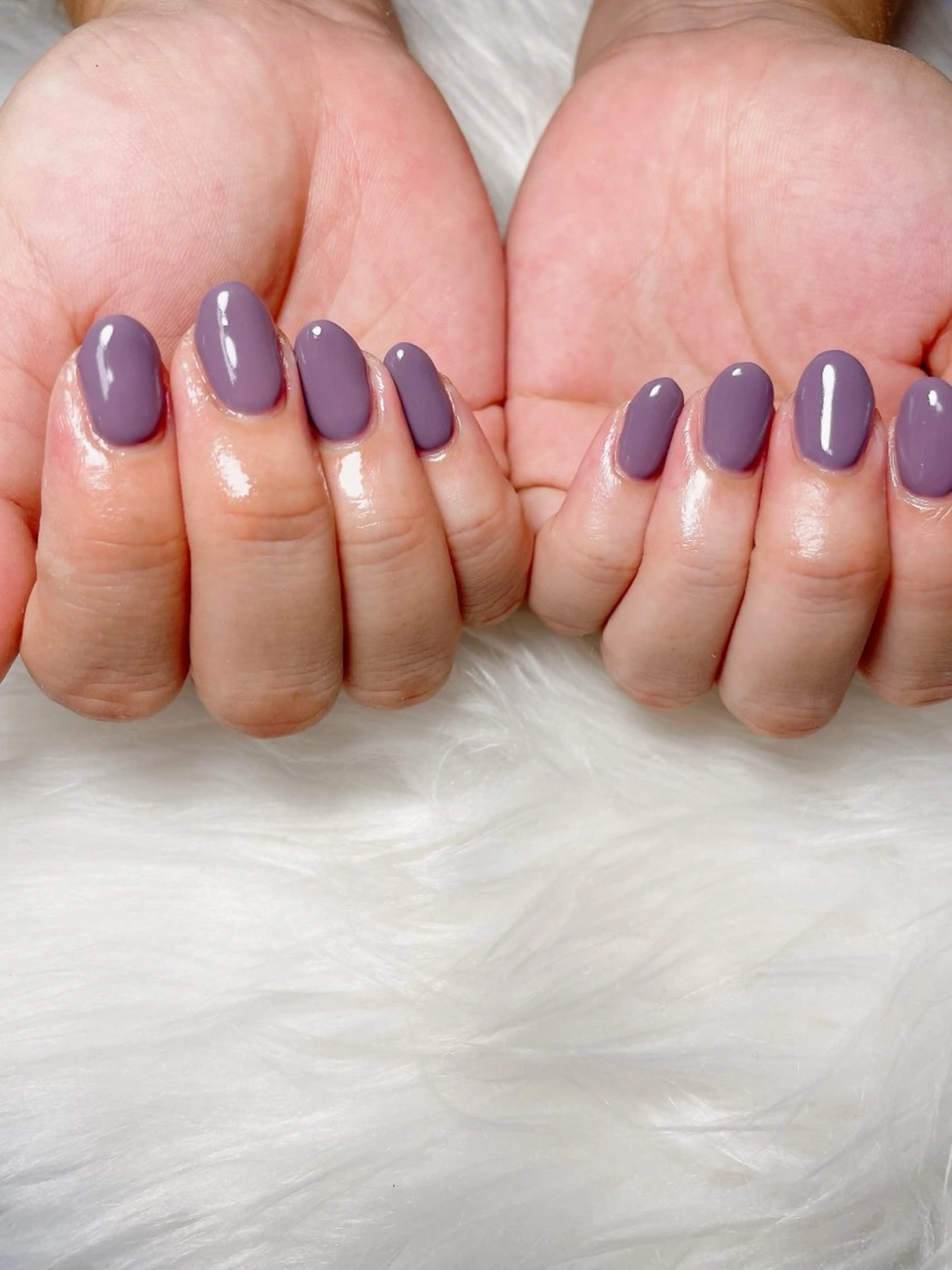 ネイル ワンカラーネイル パープル nailsalon Rinのネイルデザイン