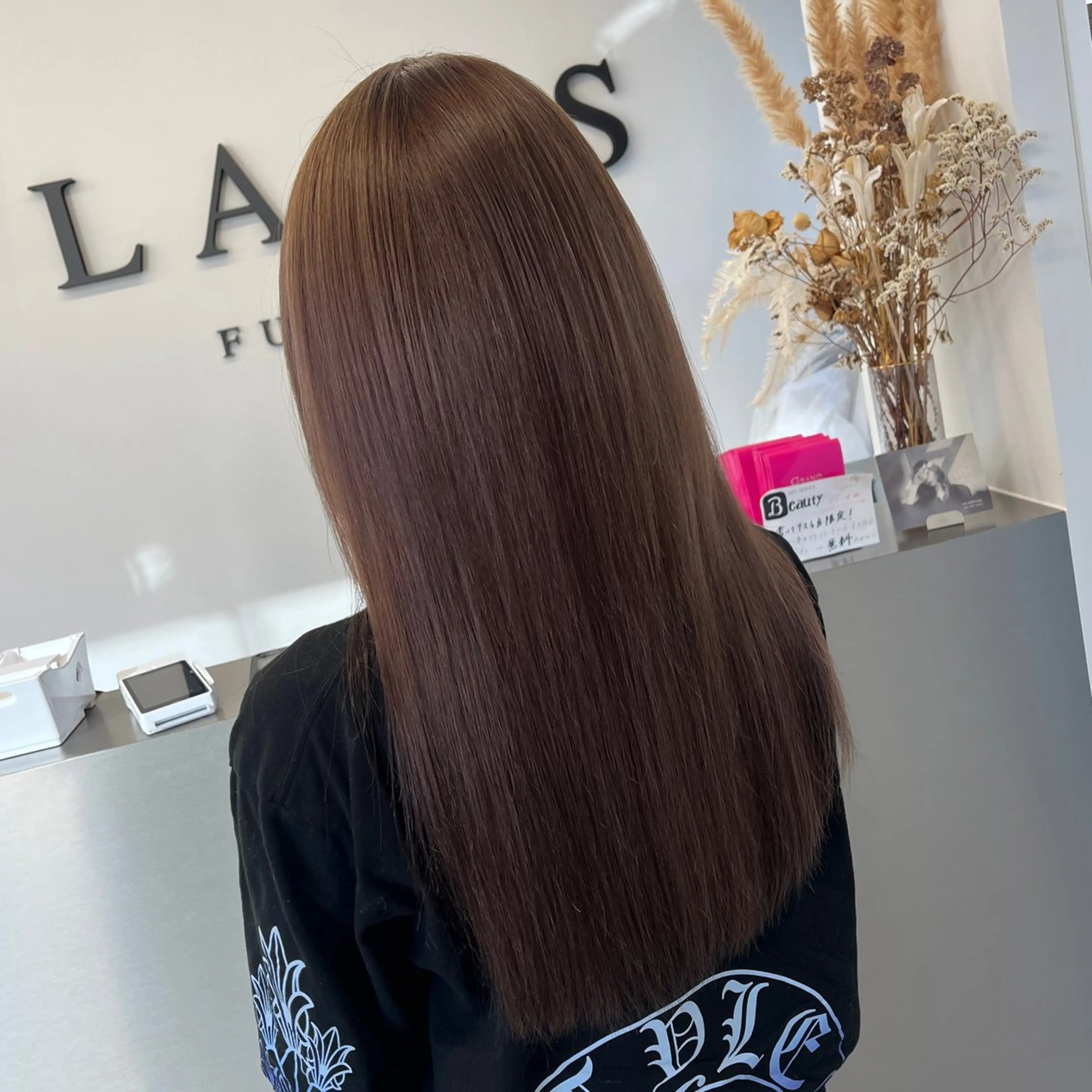 カラー ブリーチ ブラウンカラー 透明感カラー ココアブラウン ダークブラウン ヘアカラー MOMOKA /　Lapis今泉店のヘアスタイル