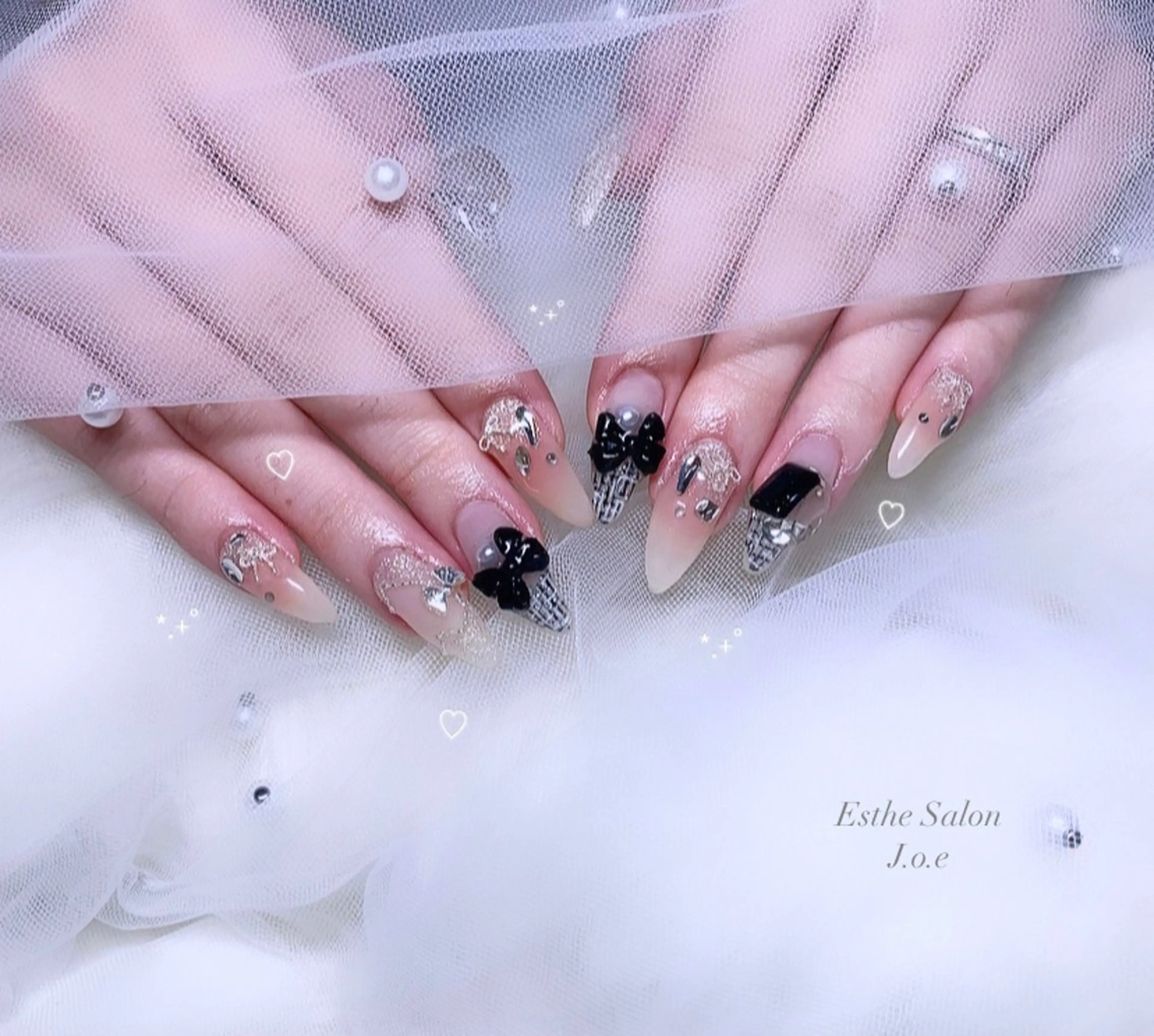 ネイル ツイードネイル 石堂 さくらのネイルデザイン