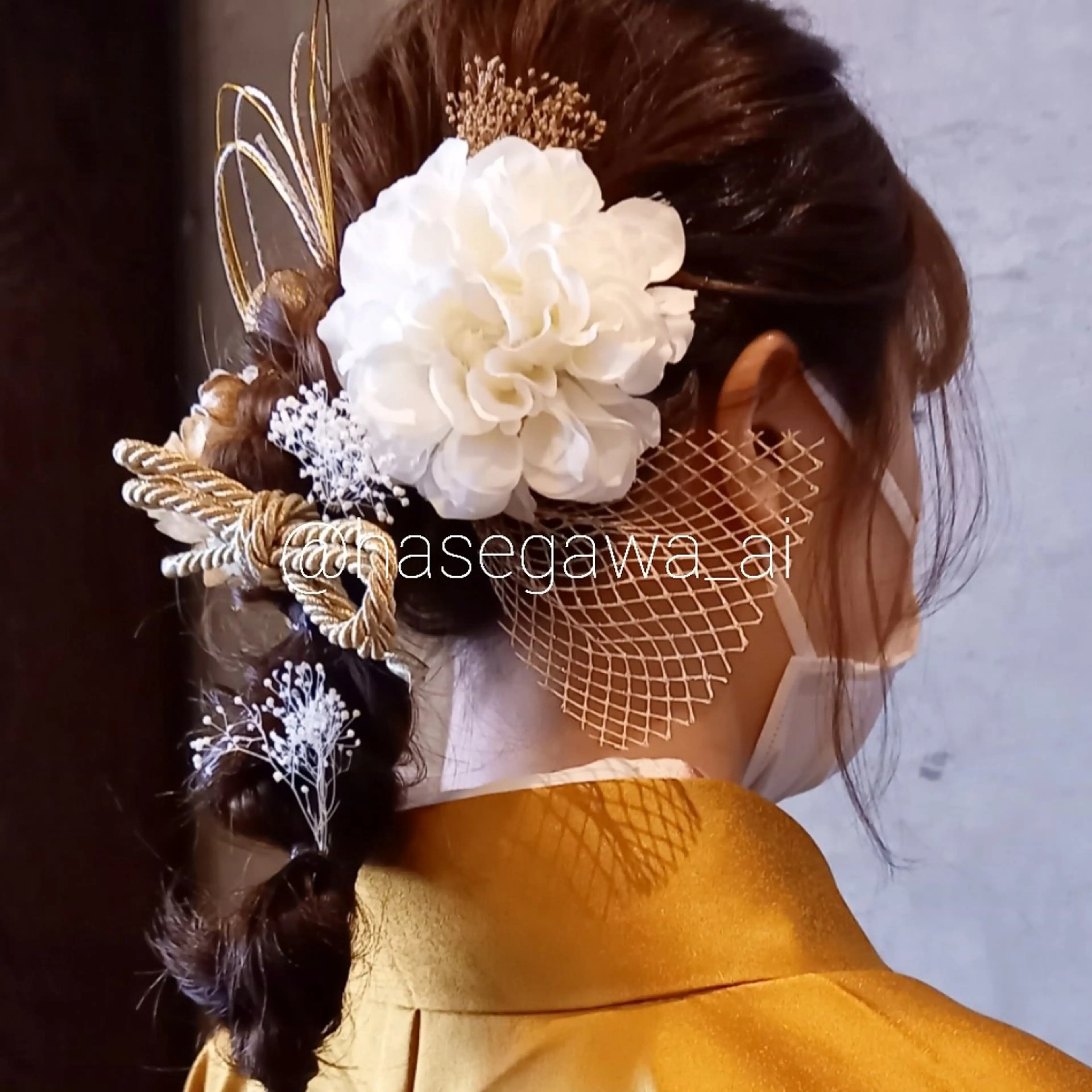 セミロング ヘアアレンジ EMANON 心斎橋所属・デザインカラー /aiのヘアスタイル