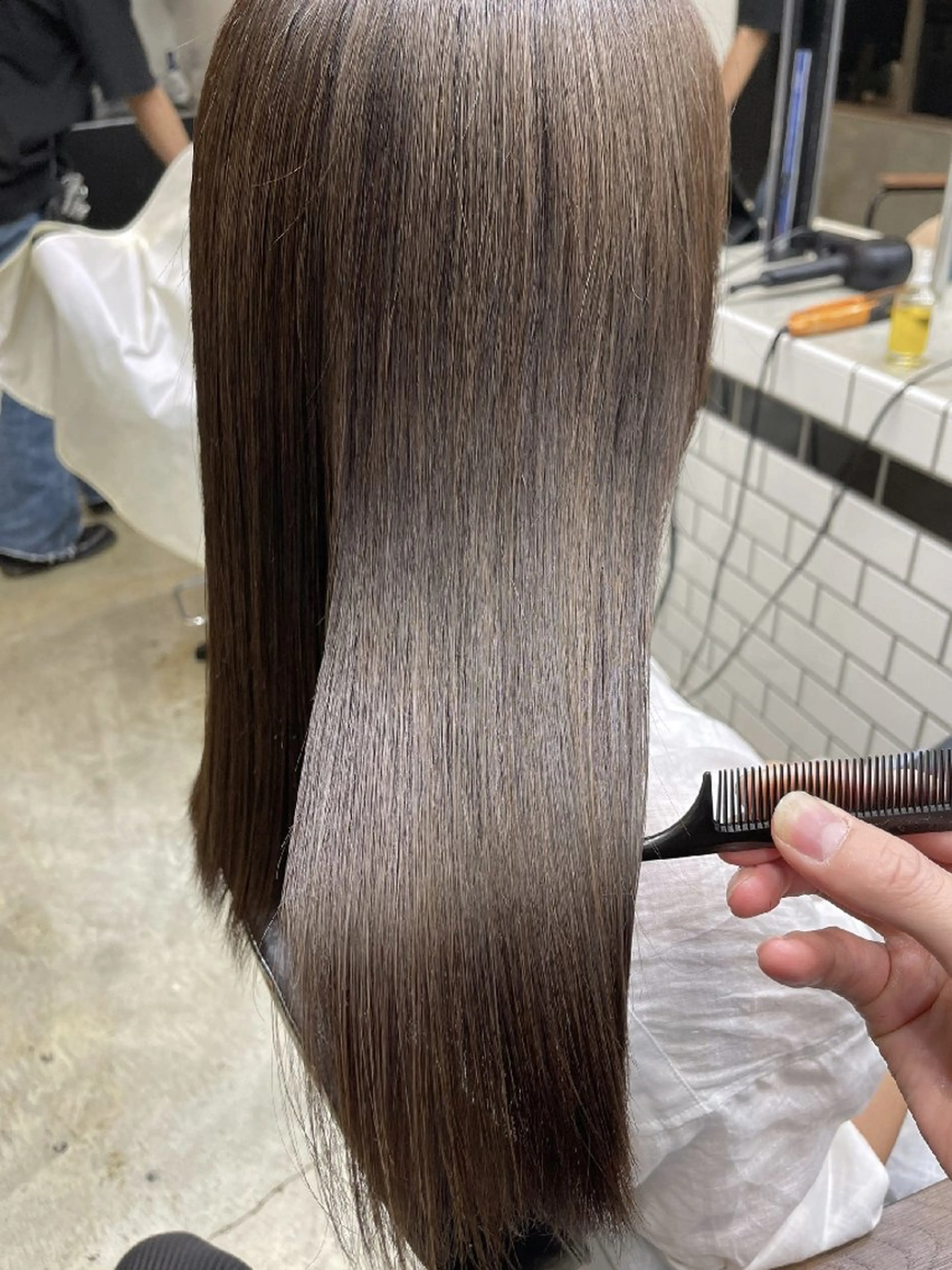 ロング カラー カット ヘアカラー トリートメント magico 下北沢のヘアスタイル