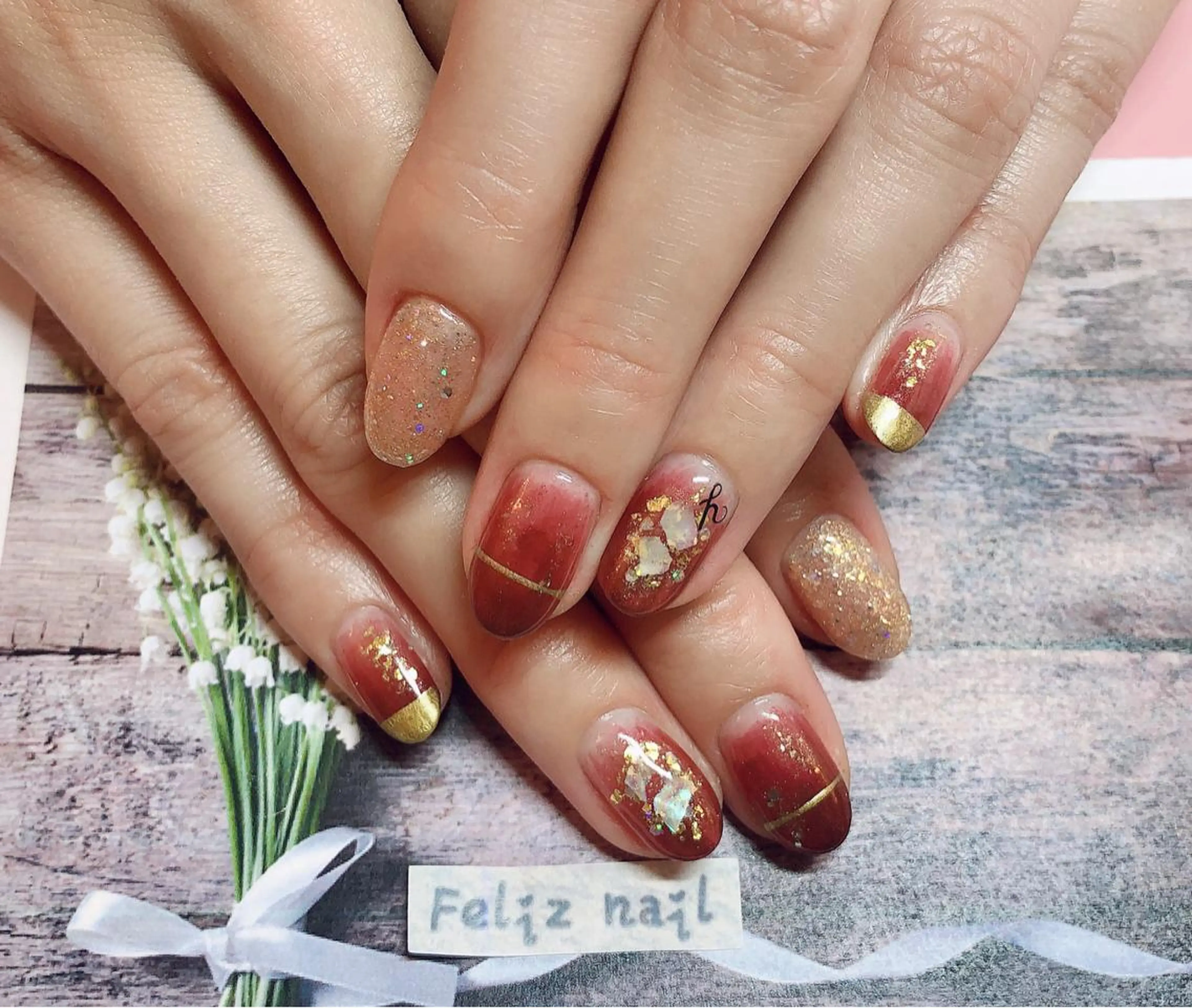 ネイル ジェルネイル パラジェル ハンドネイル ユキカ (ネイリスト)のネイルデザイン