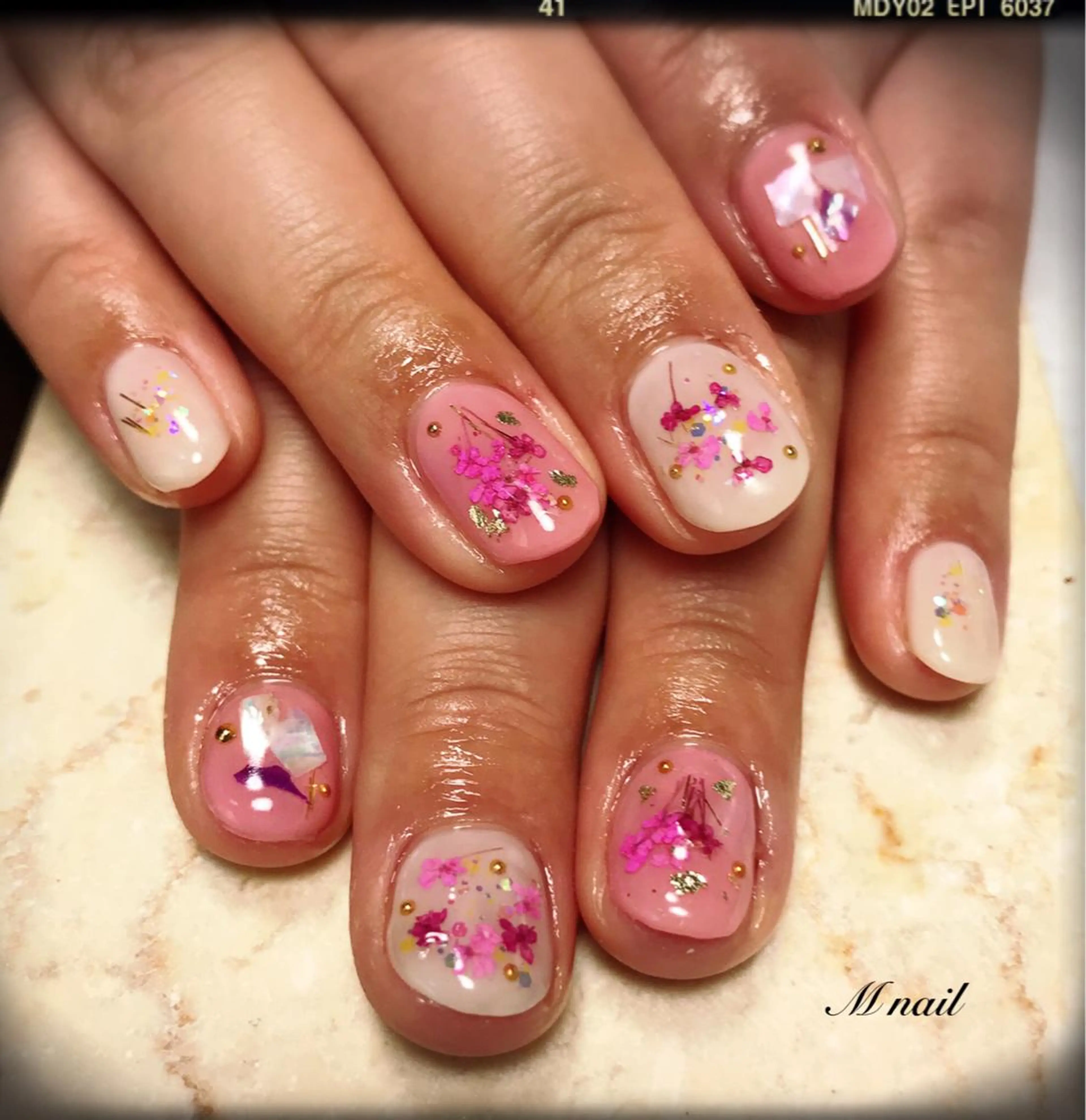 ネイル 春ネイル M nail 市原市ちはら台のネイルデザイン