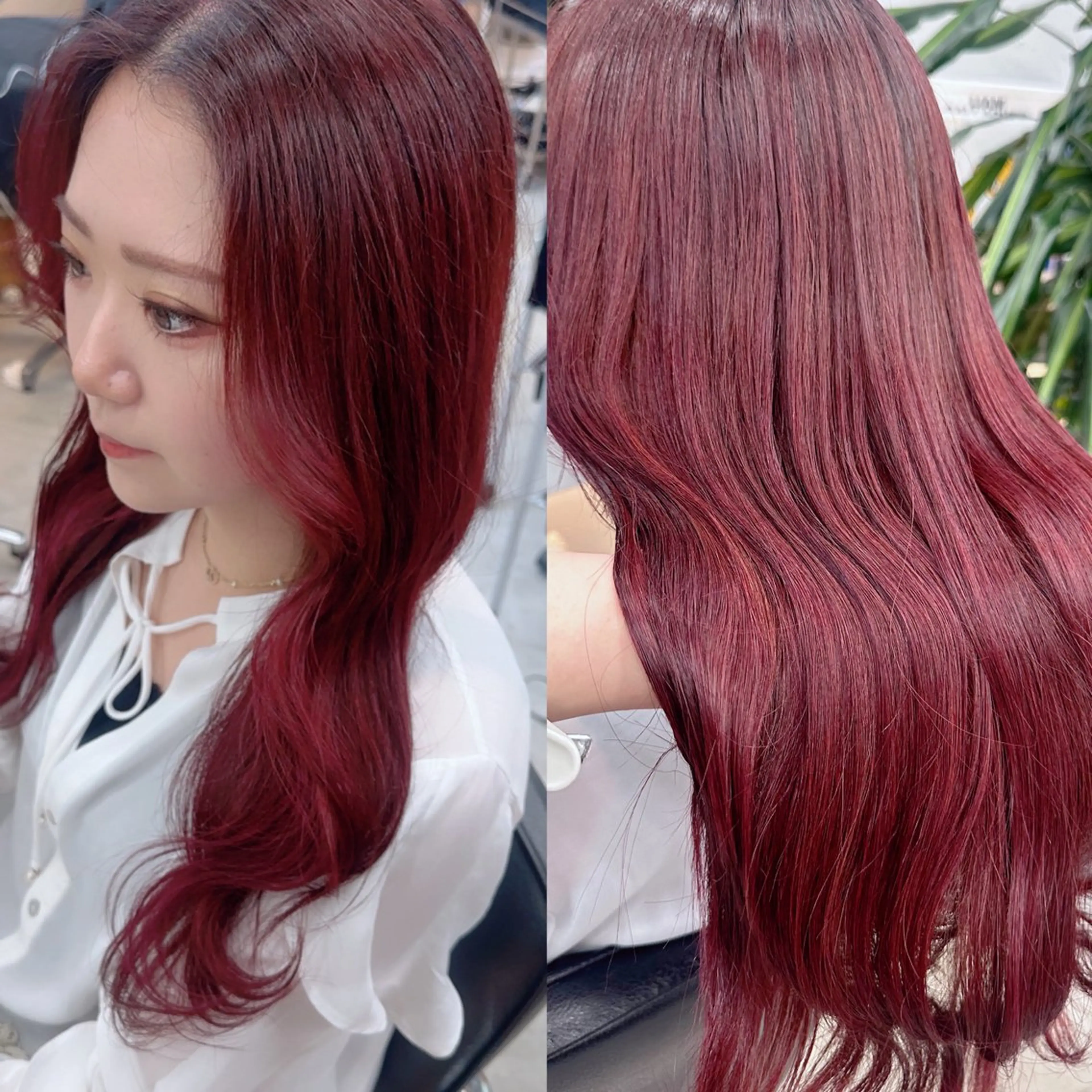 ✨🌹ピンク系、赤系カラーにしたい方🌹✨フルカラー＋TOKIOトリートメント🫧の写真