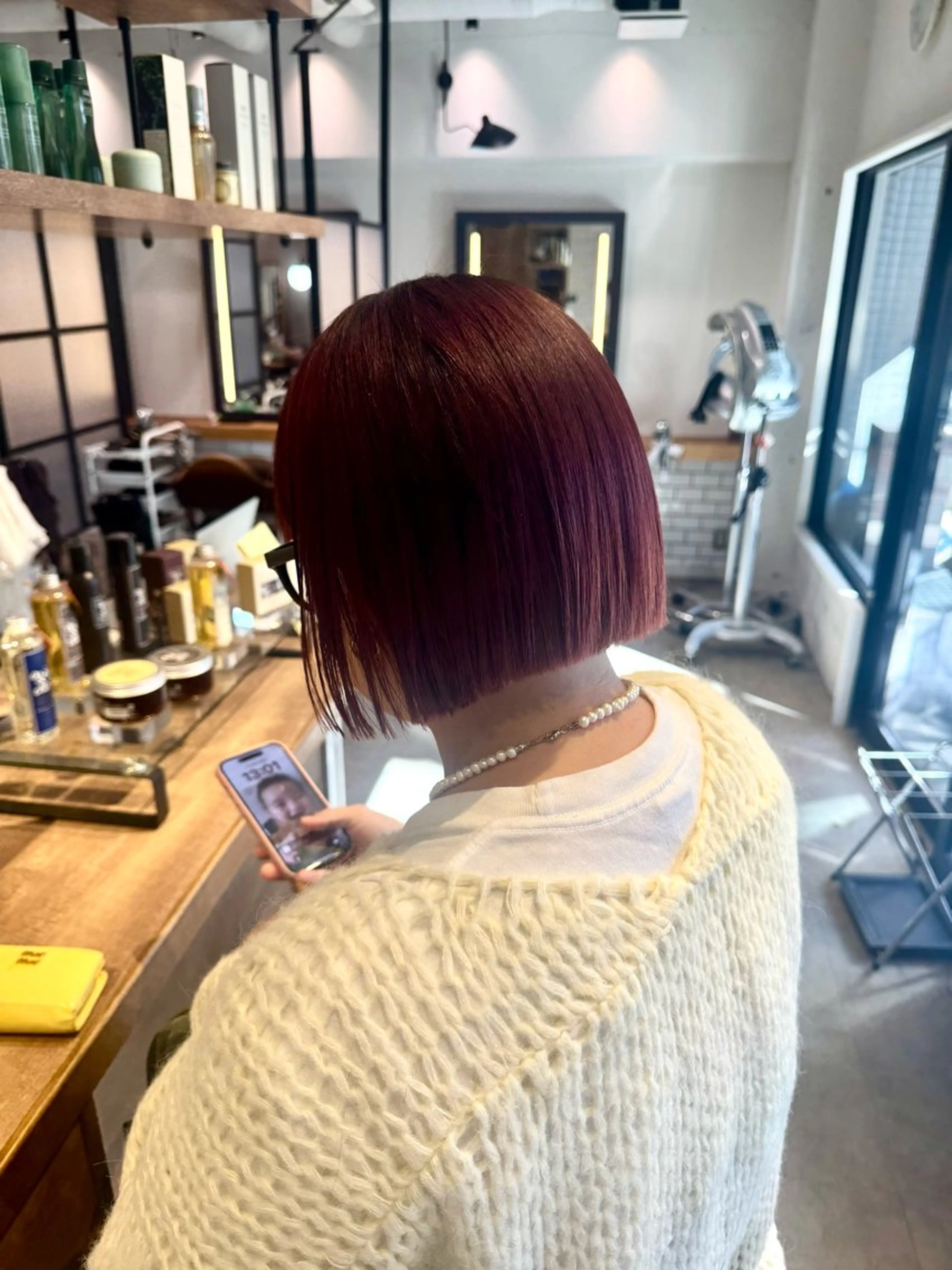 ショート カラー 暖色カラー🤎Red Neo meiのヘアスタイル