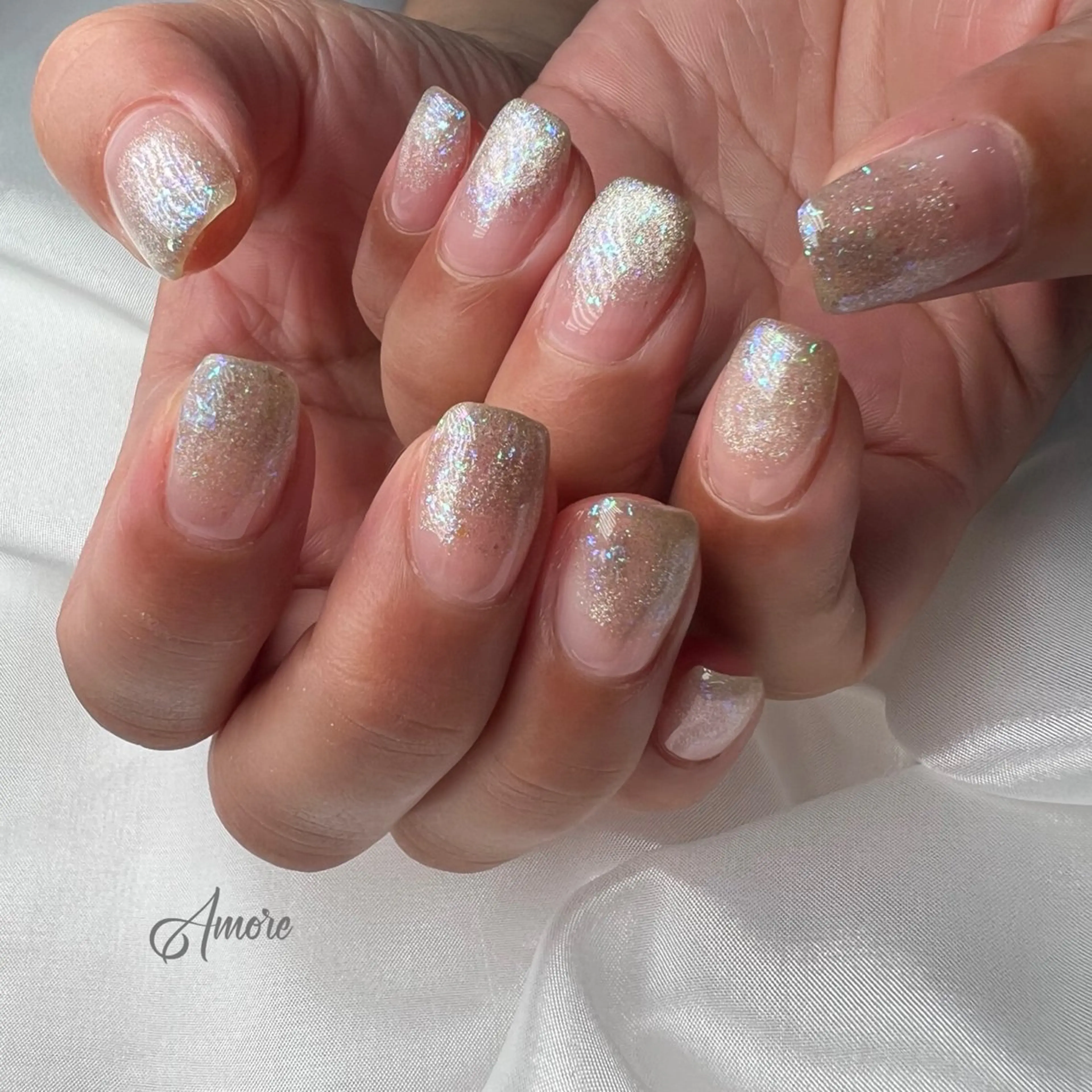 ネイル ジェルネイル キラキラネイル 韓国ネイル マグネットネイル パラジェル You kyehwaのネイルデザイン